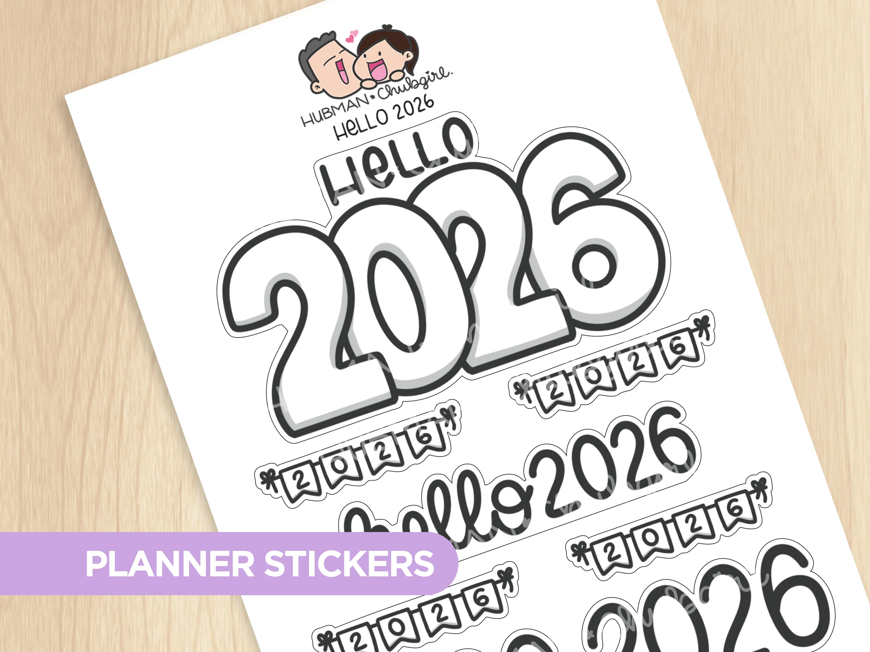 2026 Calendars Sticker Set - Image 9
