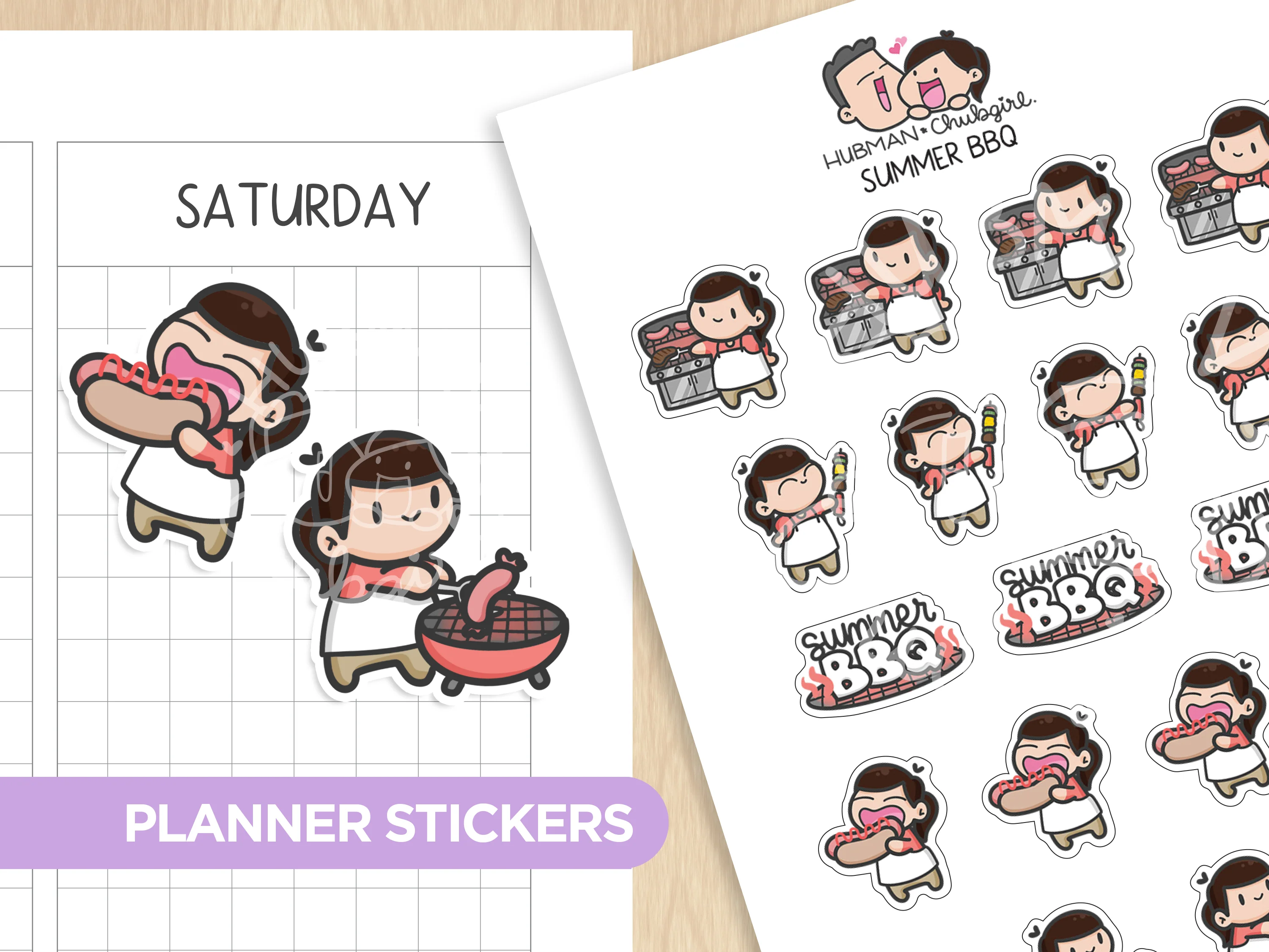 BBQ Time Sticker Set - Image 3
