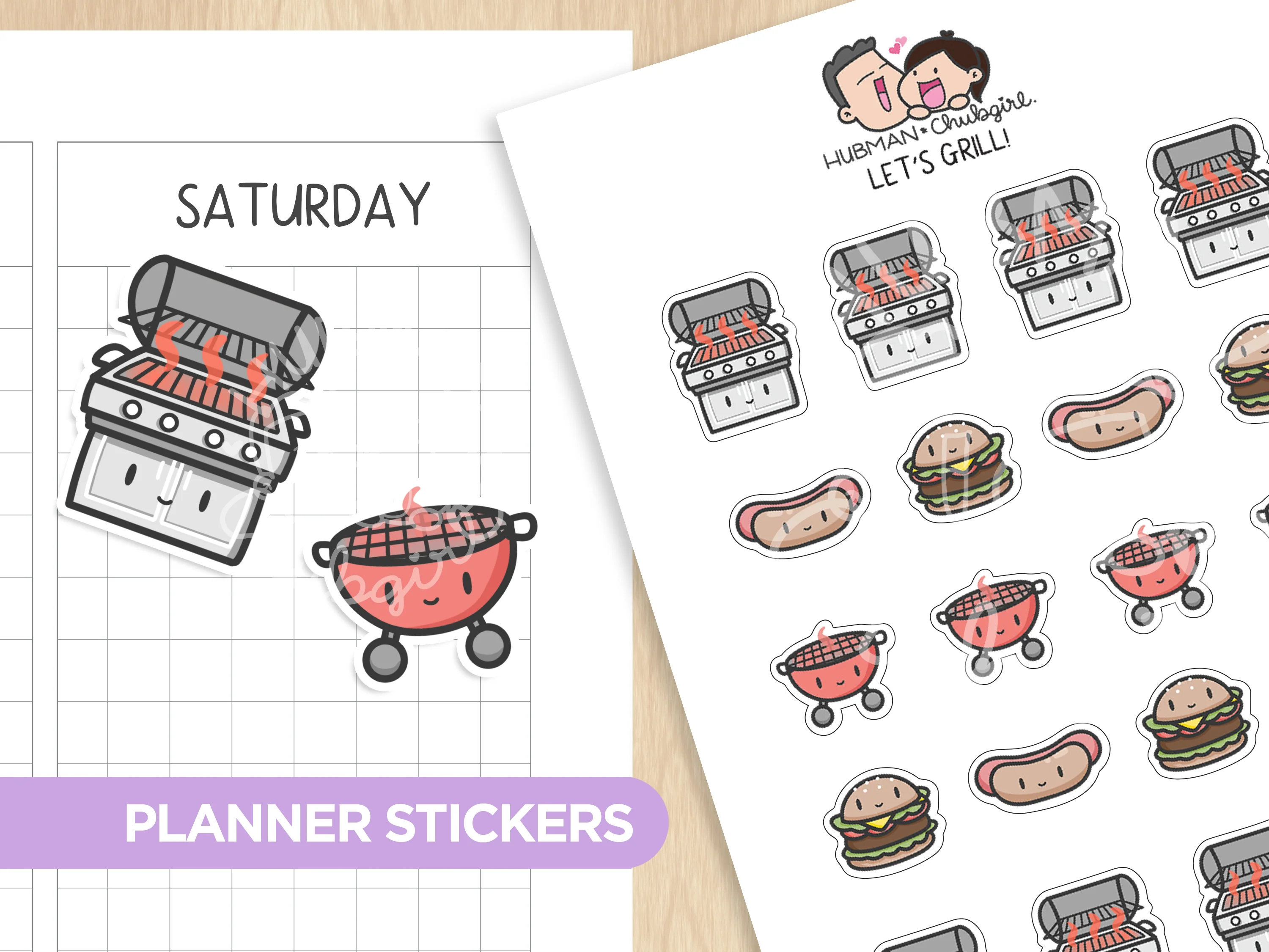 BBQ Time Sticker Set - Image 4