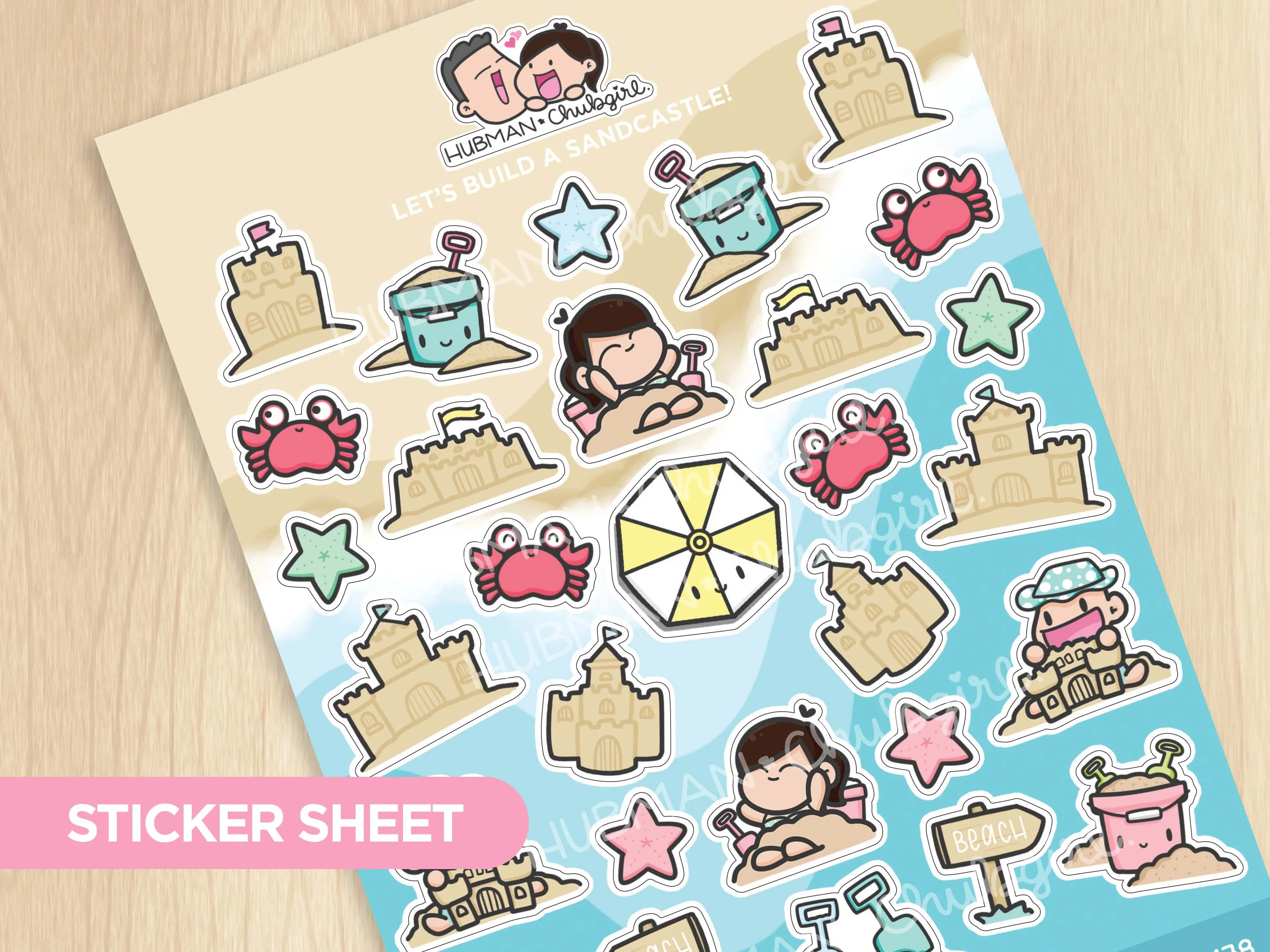 Beach Time Sticker Set - Image 3