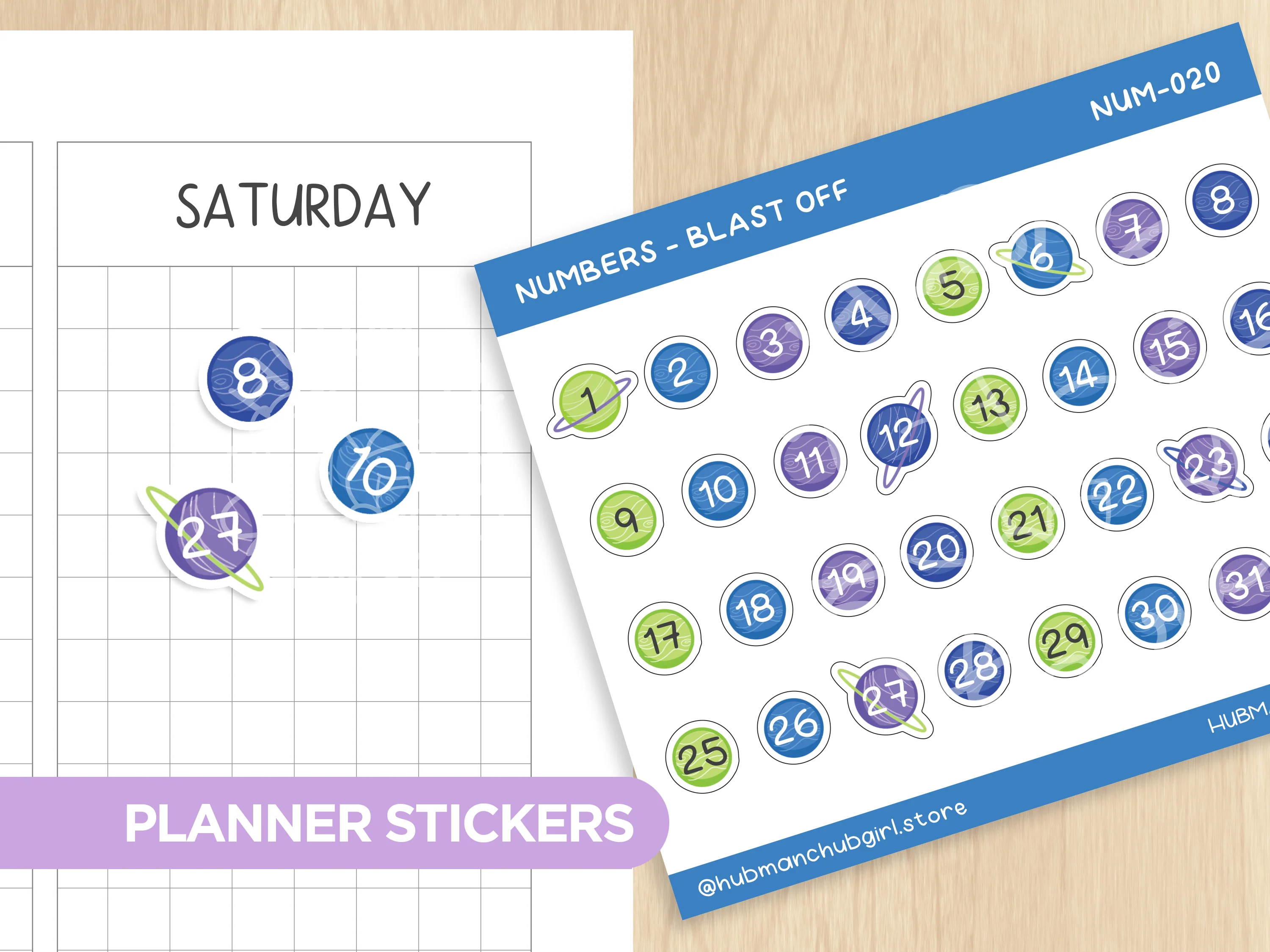 Blast Off Journaling Extras Sticker Set - Image 6