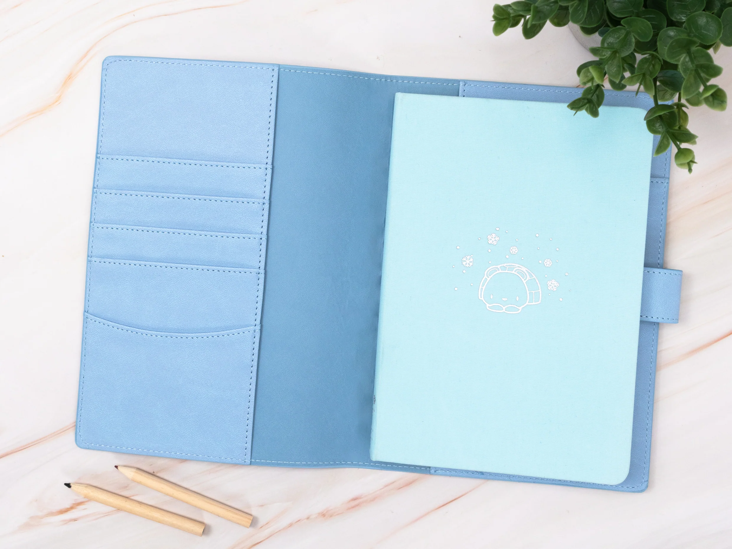 Journal Cover - Embossed Vegan Leather Stationery Theme - Image 3