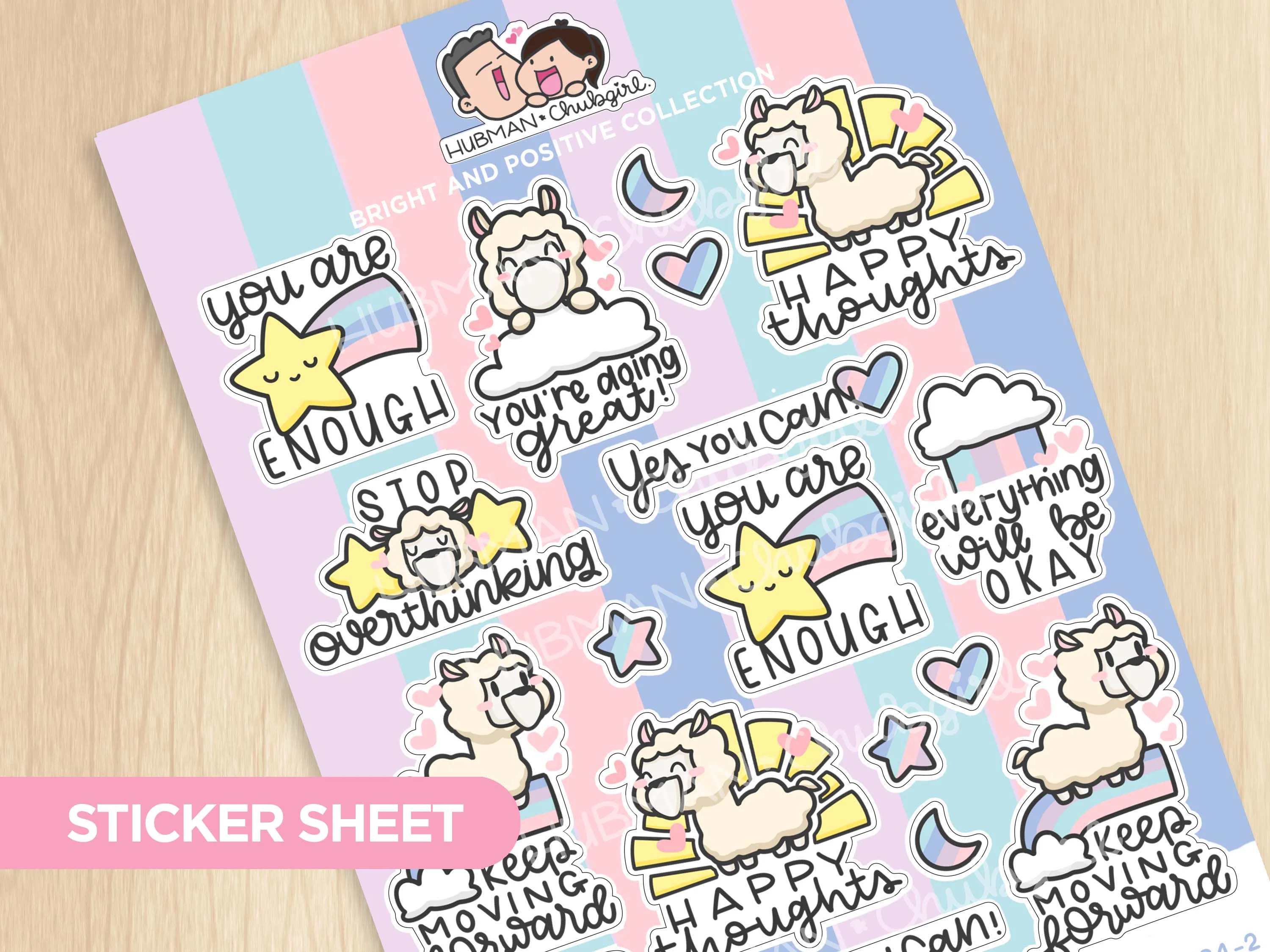 Bright & Positive Collection Sticker Sheets - Image 3