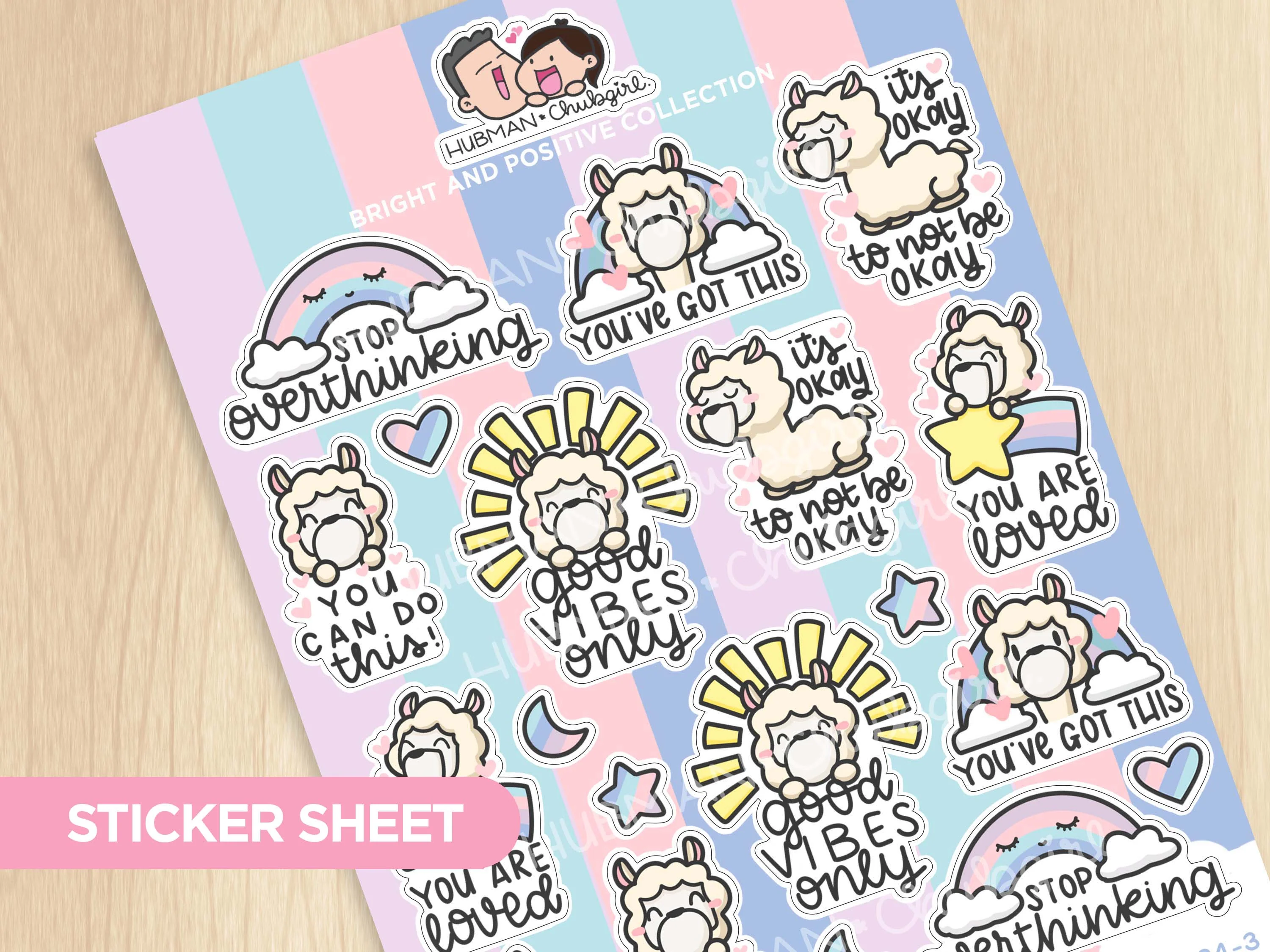 Bright & Positive Collection Sticker Sheets - Image 4