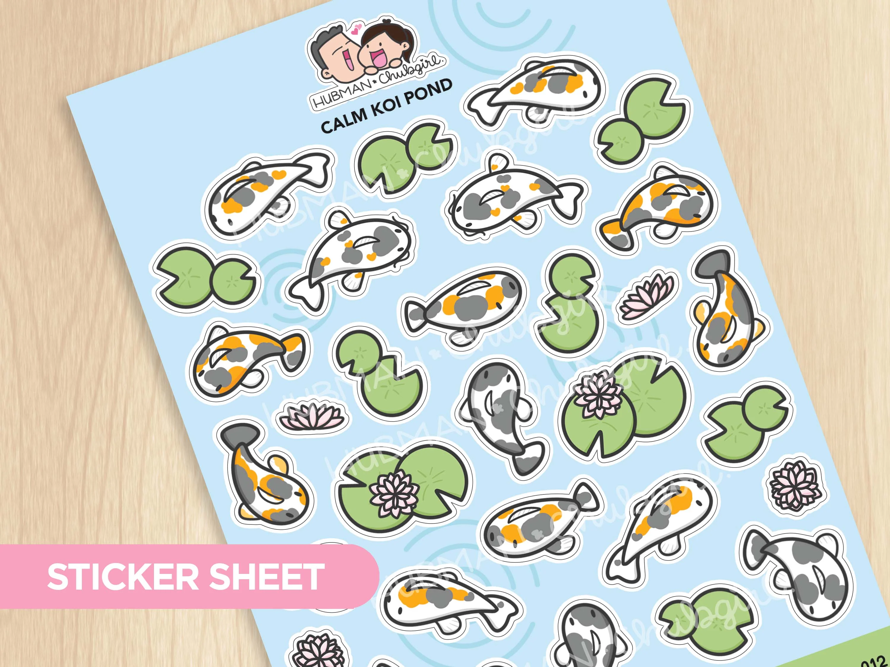 Calm Koi Pond Sticker Set - Image 3