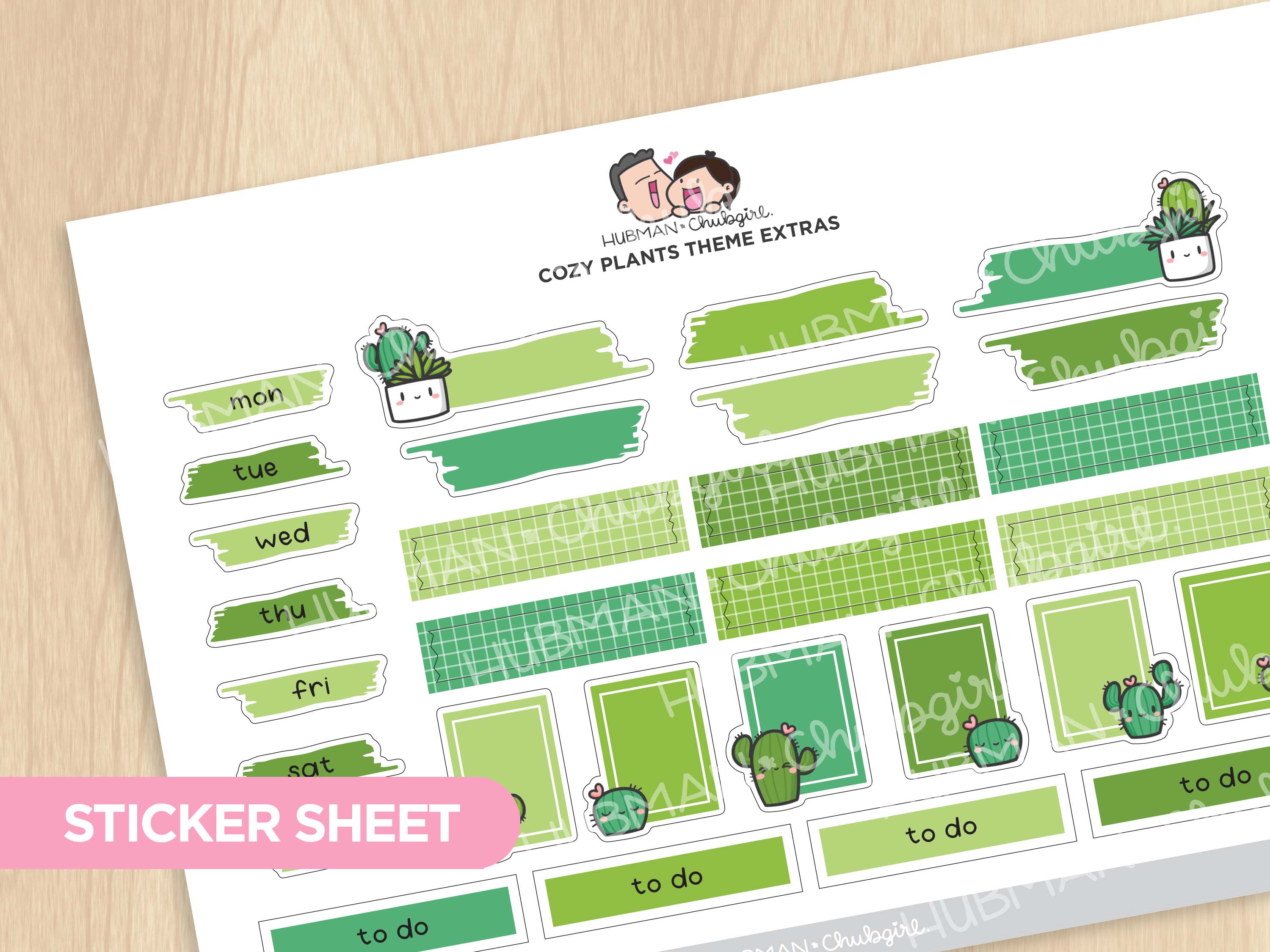 Cozy Plants Journaling Extras Sticker Set - Image 3