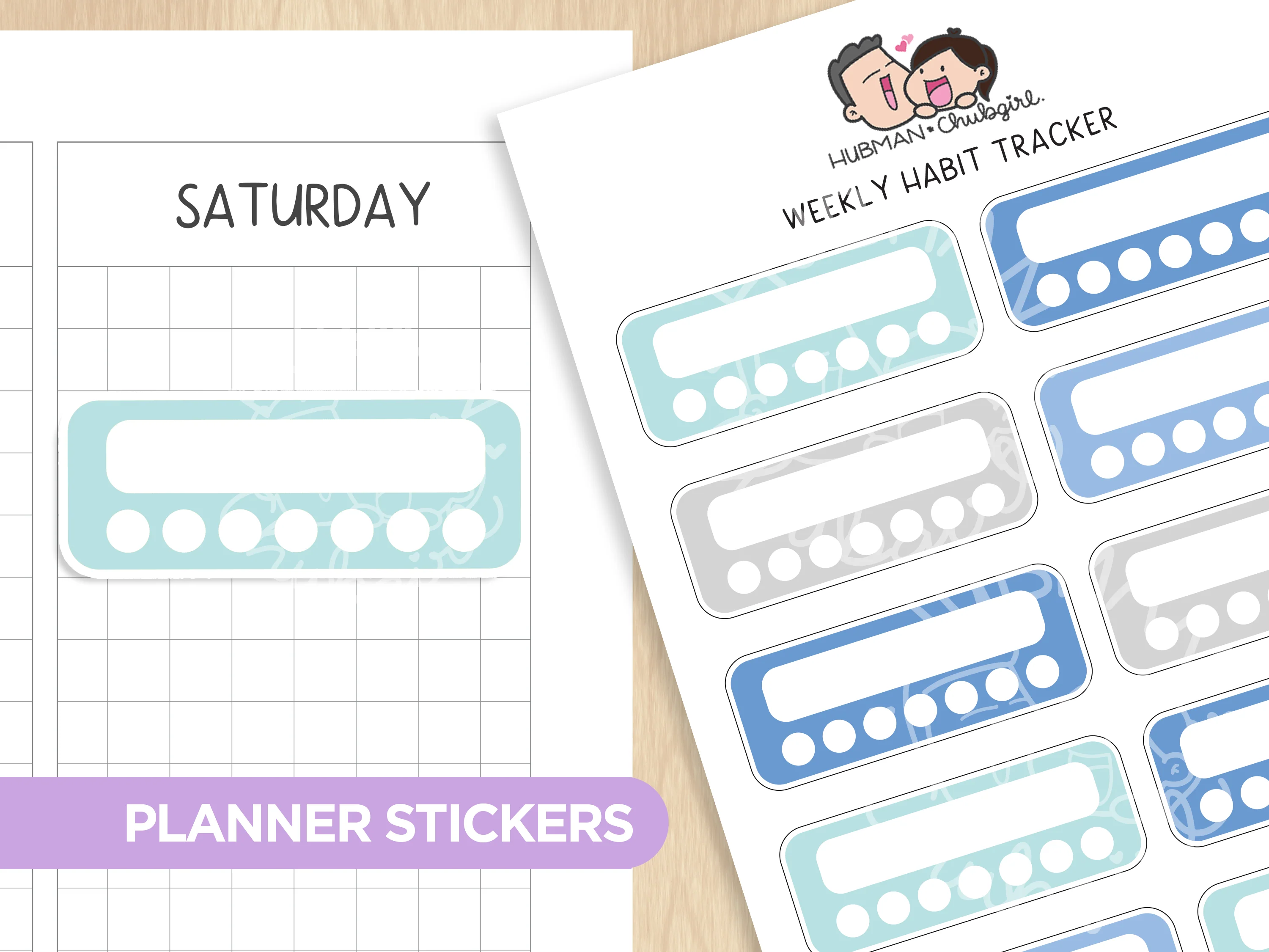 Deep Blue Sea Journaling Extras Sticker Set - Image 5