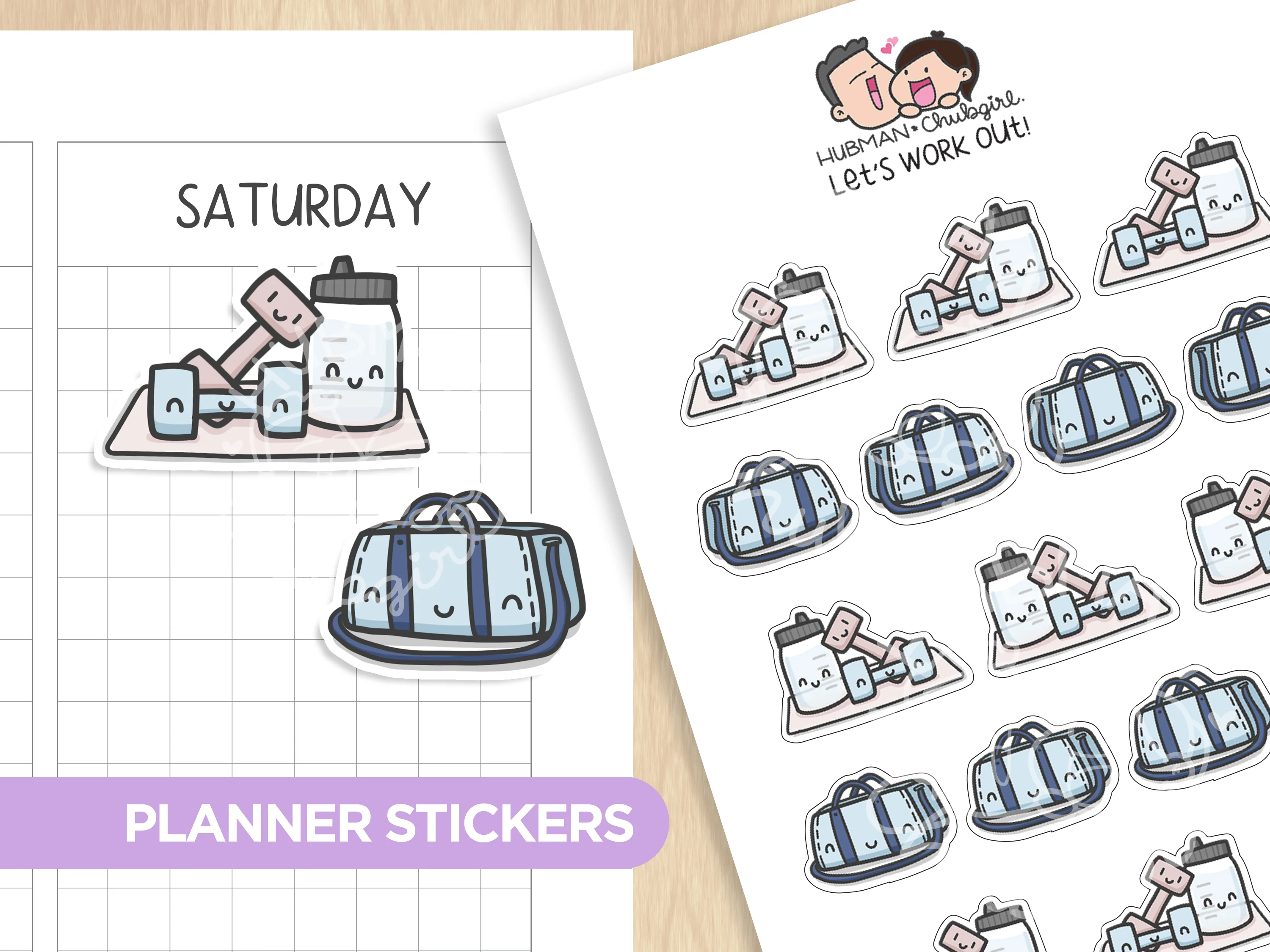 Gym & Workout Sticker Set - Image 12