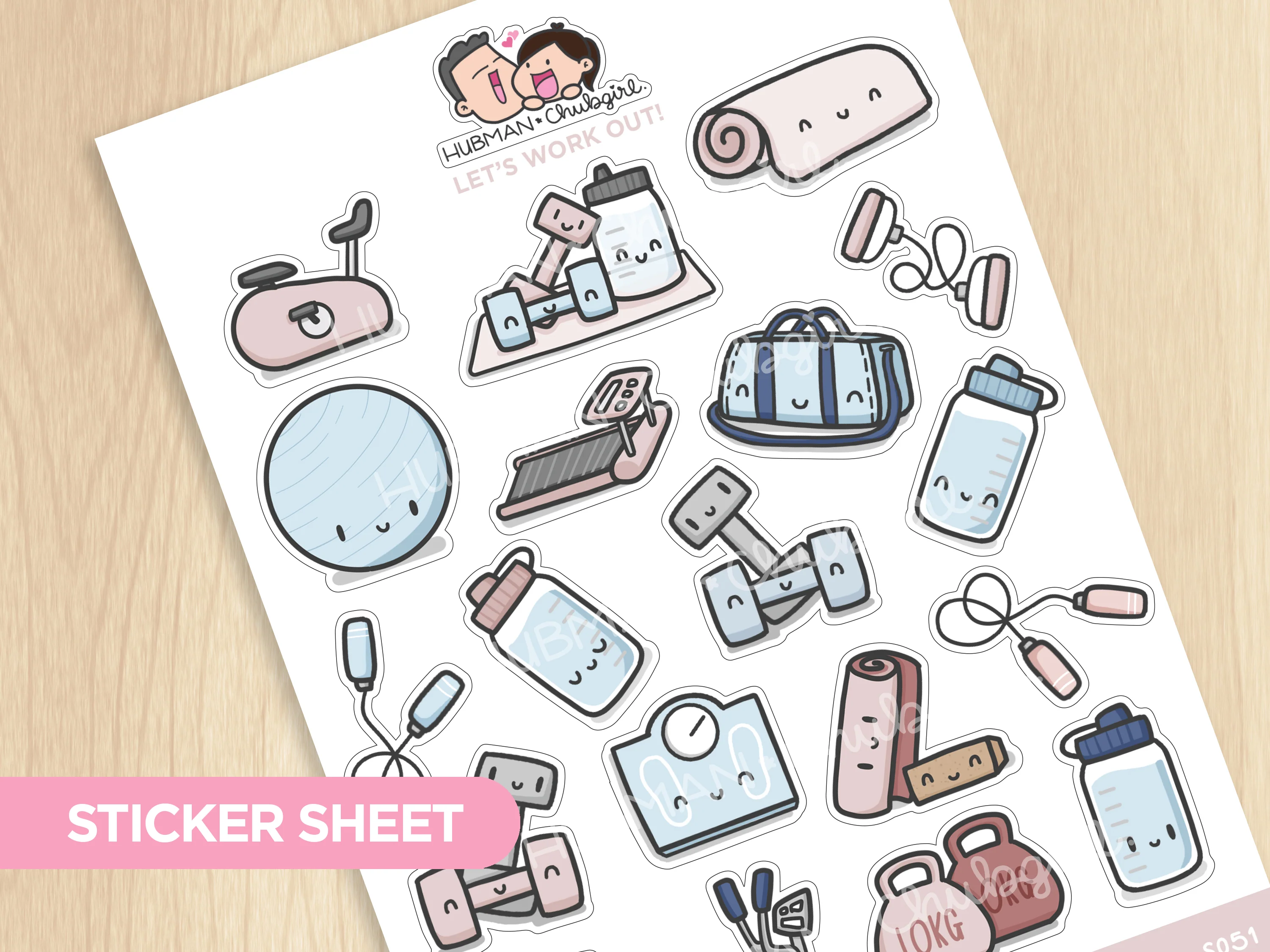Gym & Workout Sticker Set - Image 13