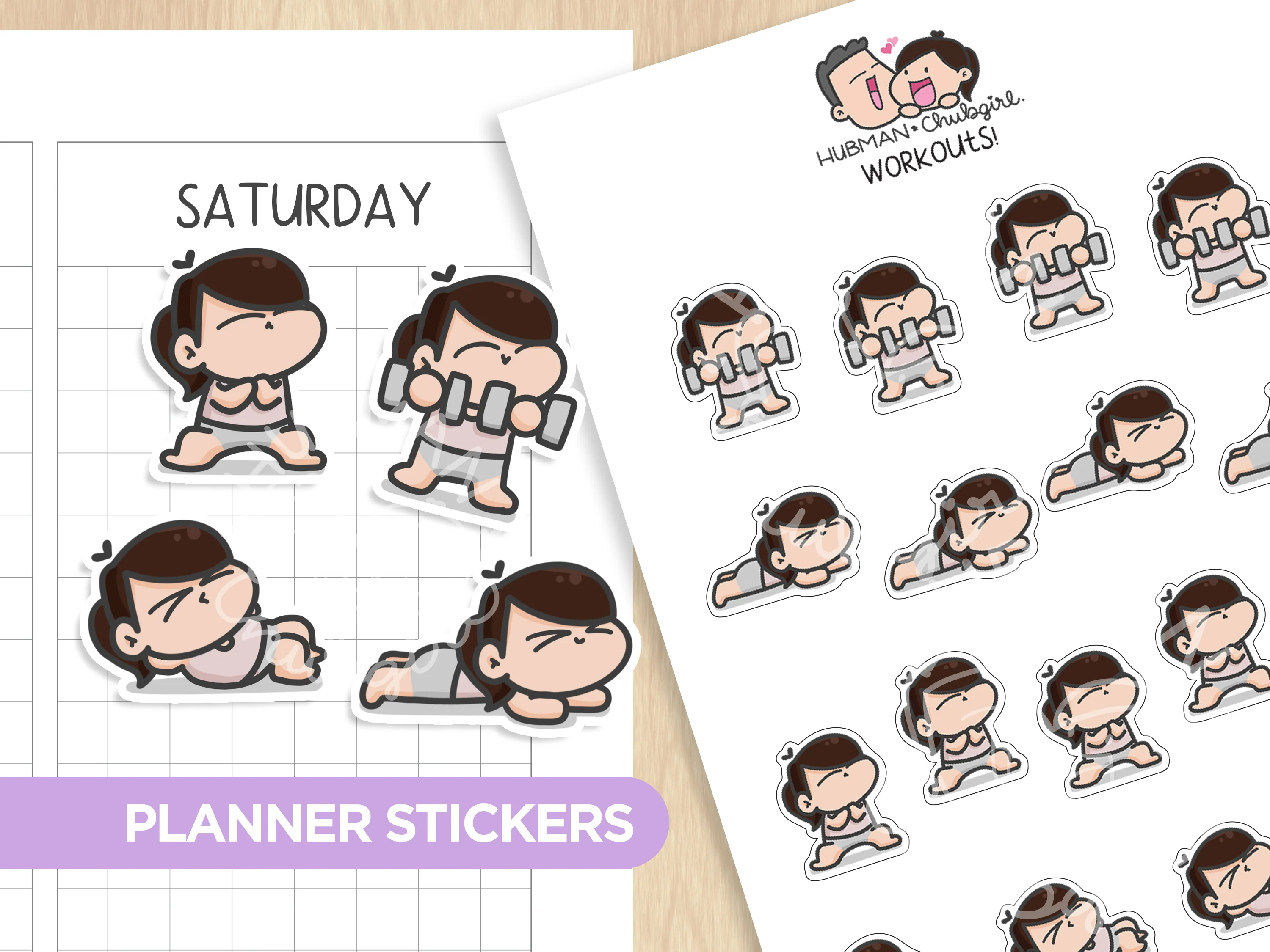 Gym & Workout Sticker Set - Image 3