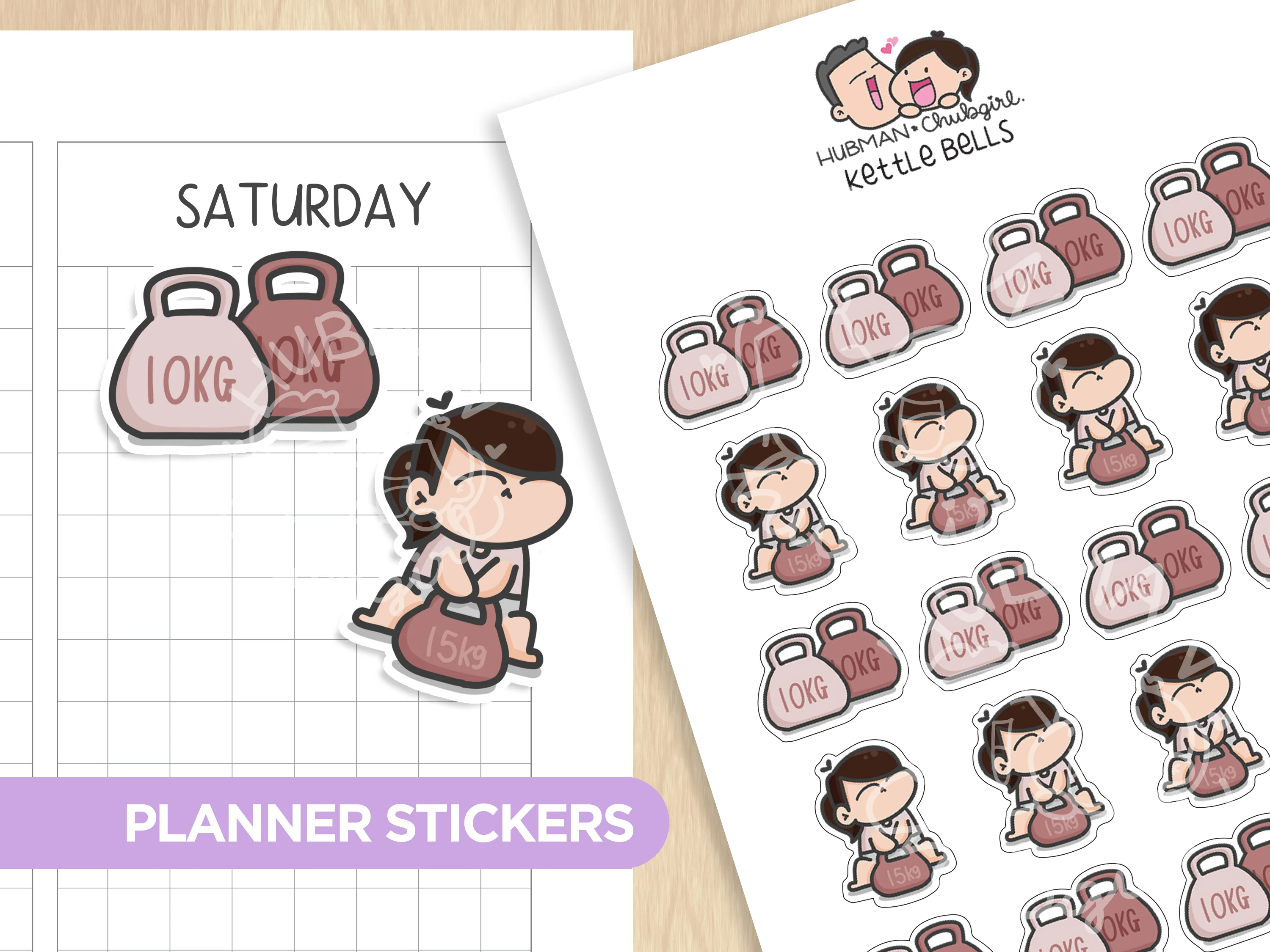 Gym & Workout Sticker Set - Image 4