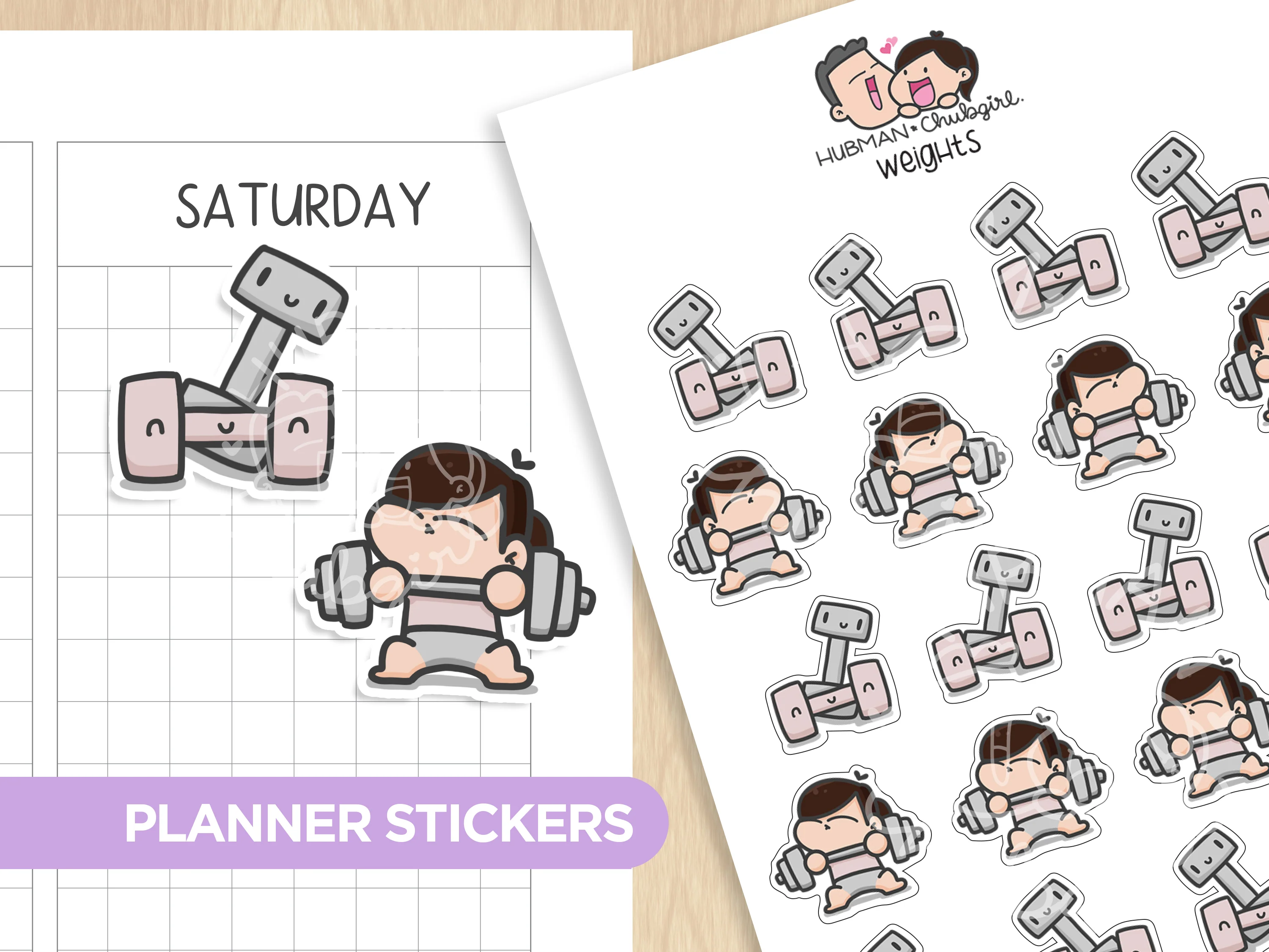Gym & Workout Sticker Set - Image 5