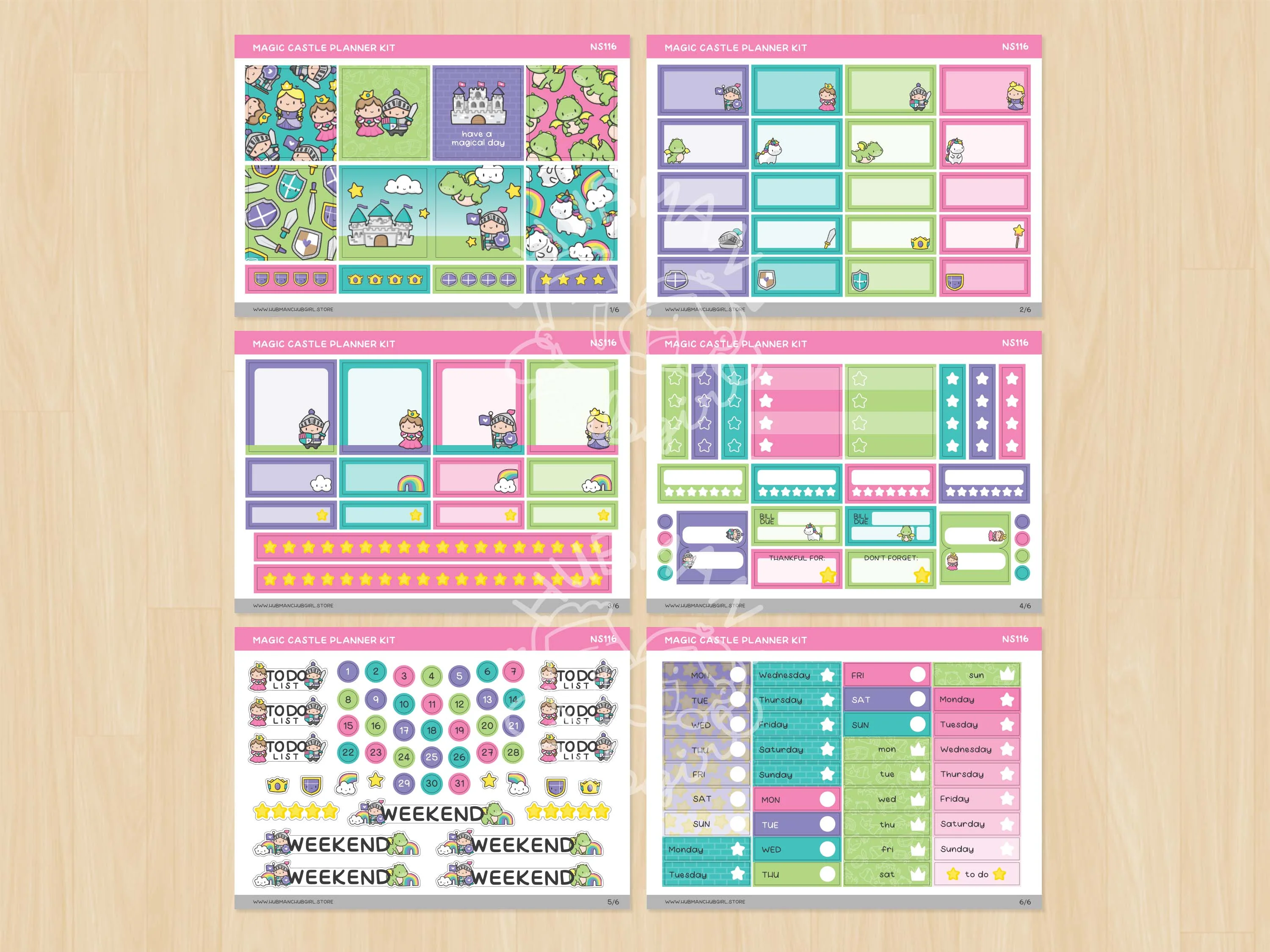Magic Castle Planner Kit (Set of 6) - Image 2
