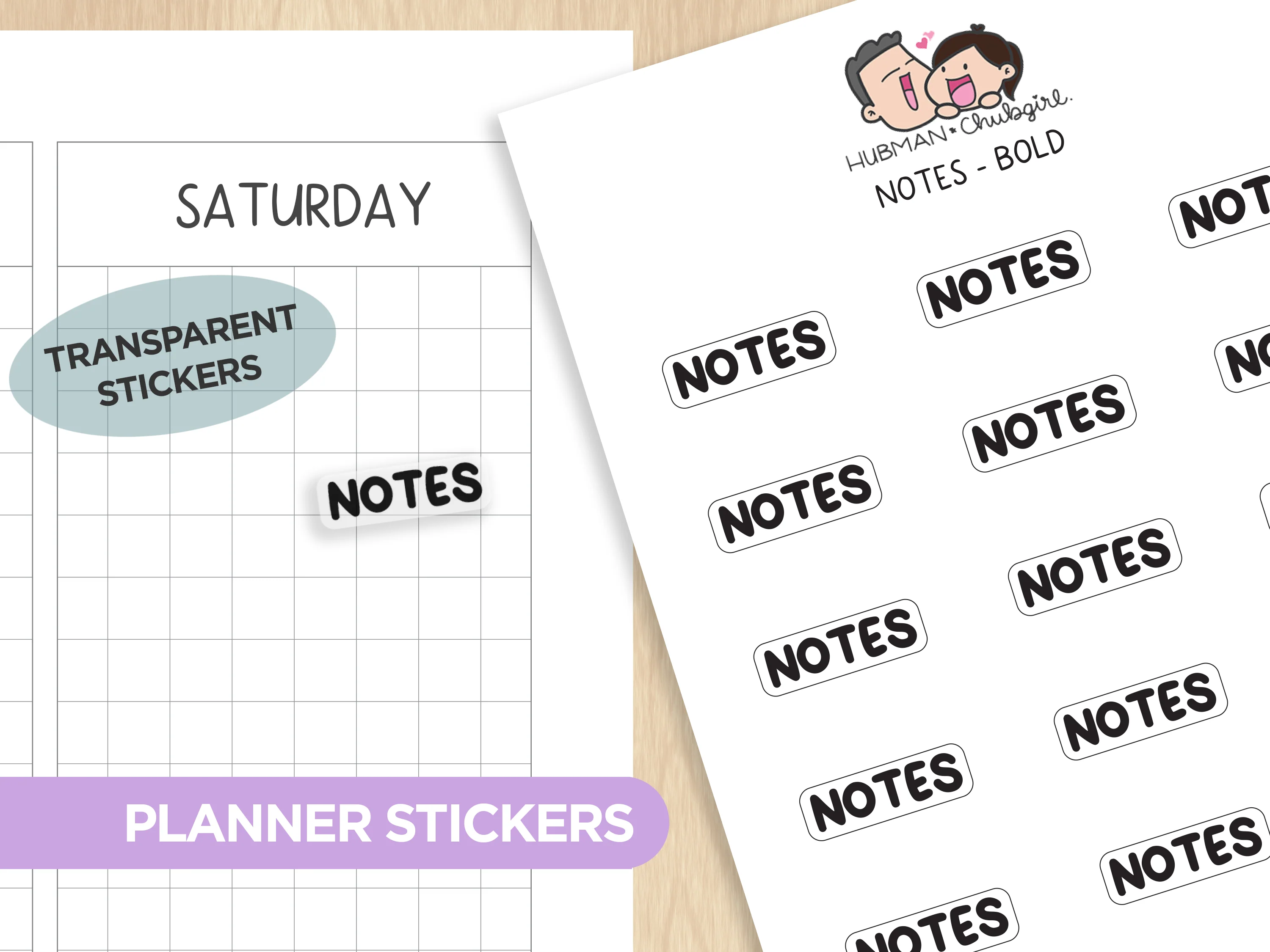 Notes - Text Planner Stickers (3 Font Styles) - Image 2