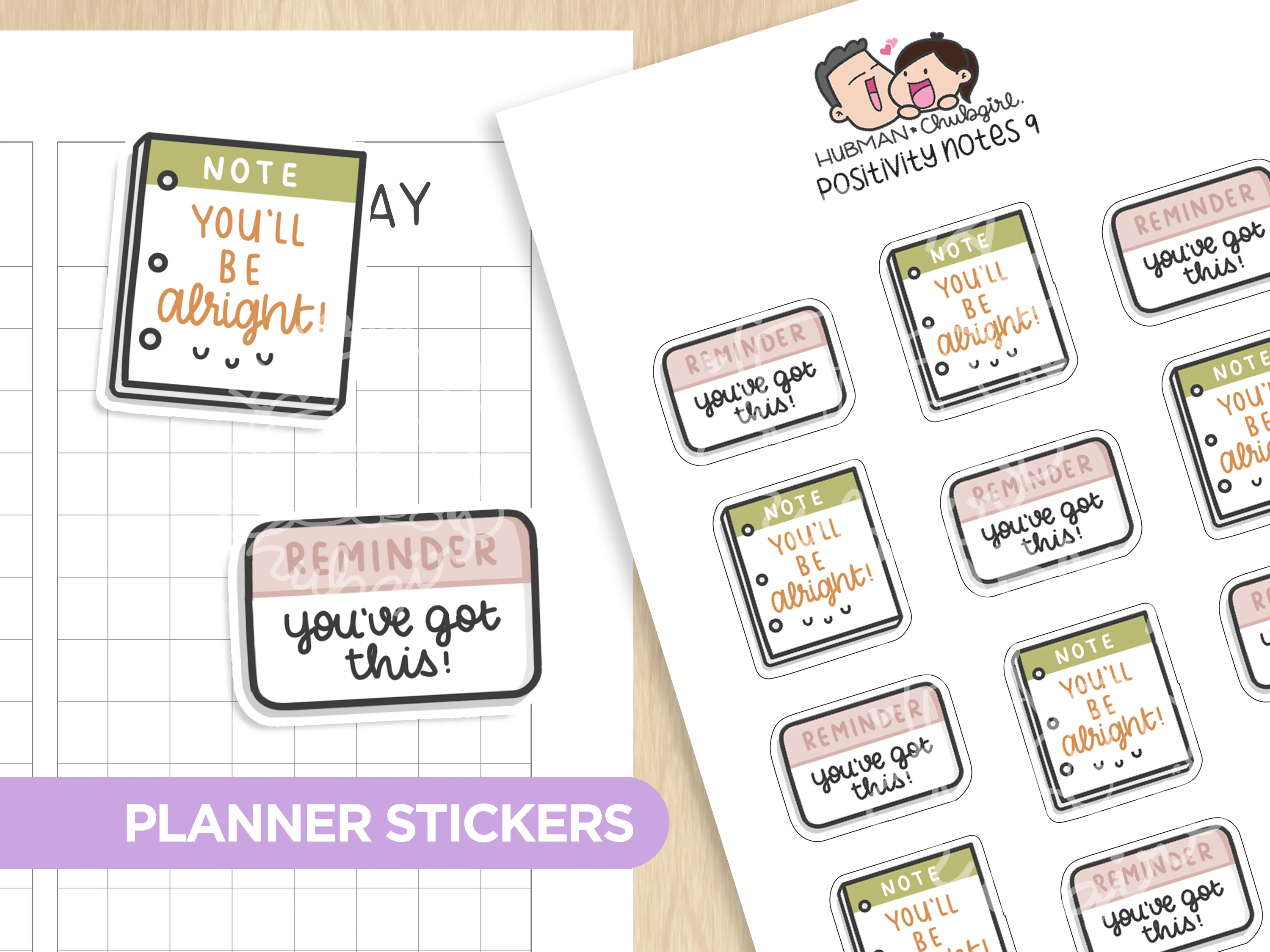 Positivity Notes Sticker Set - Image 3