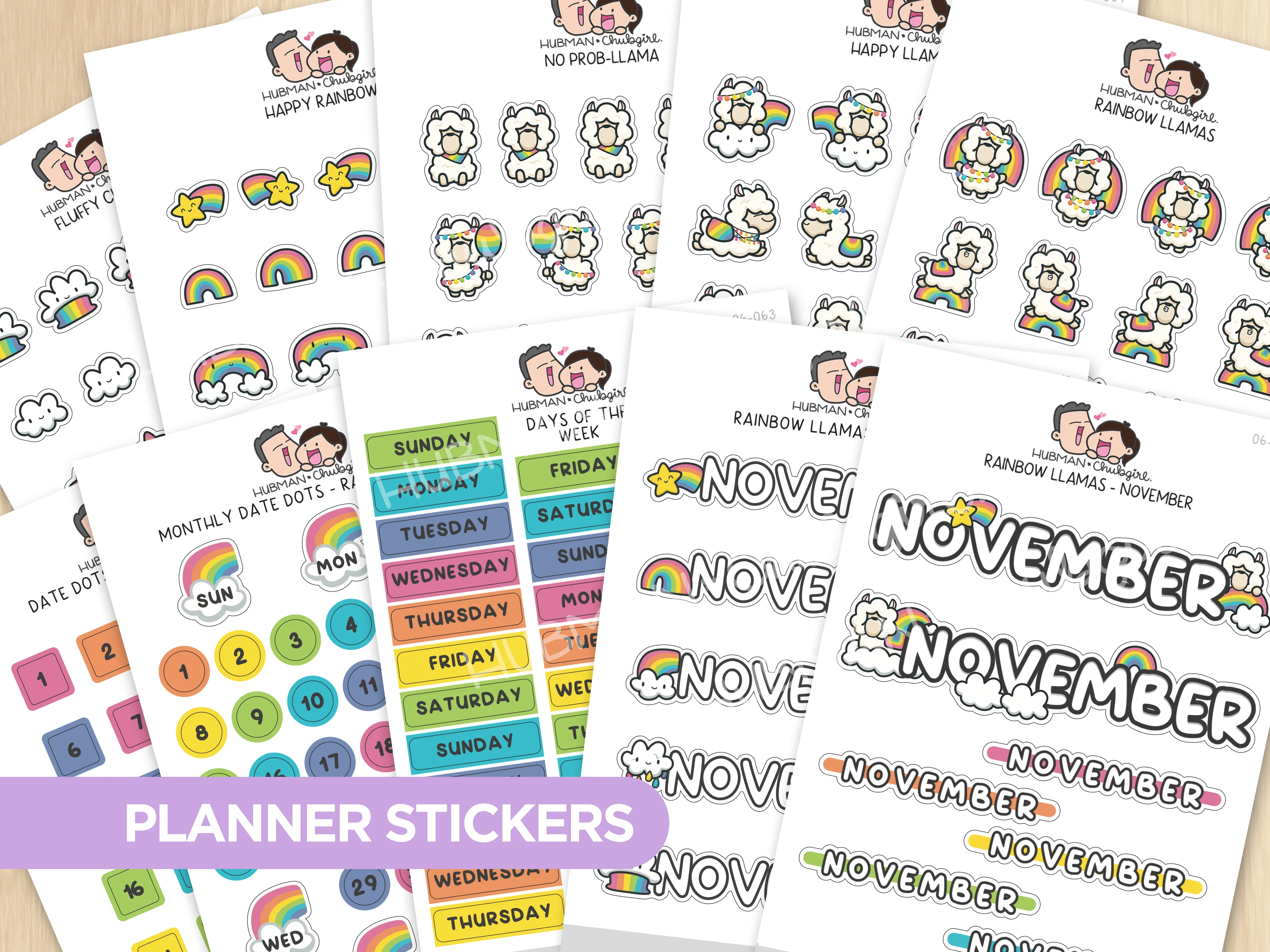 Rainbow Llamas Journal Pack - Image 11
