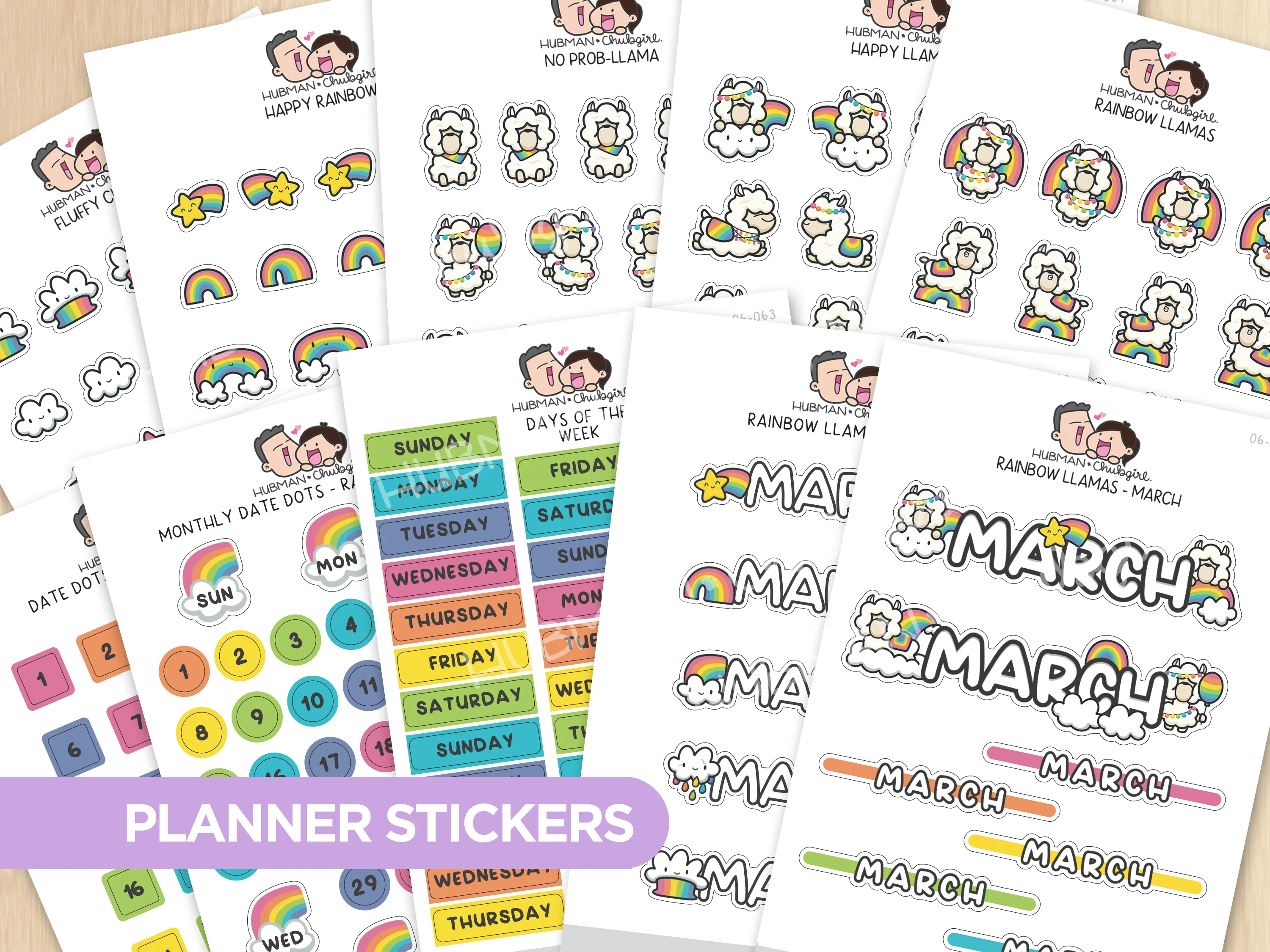 Rainbow Llamas Journal Pack - Image 3
