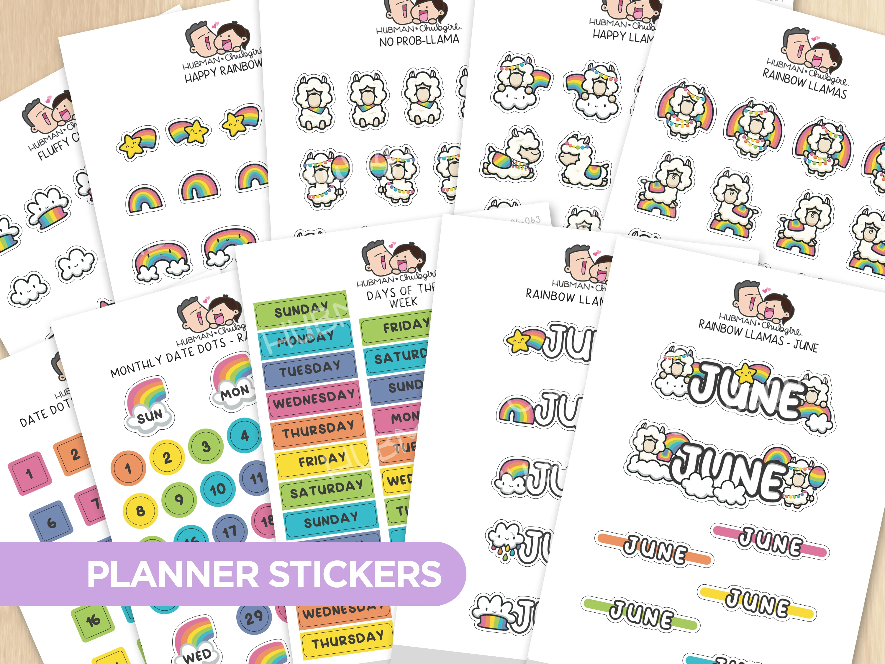 Rainbow Llamas Journal Pack - Image 6