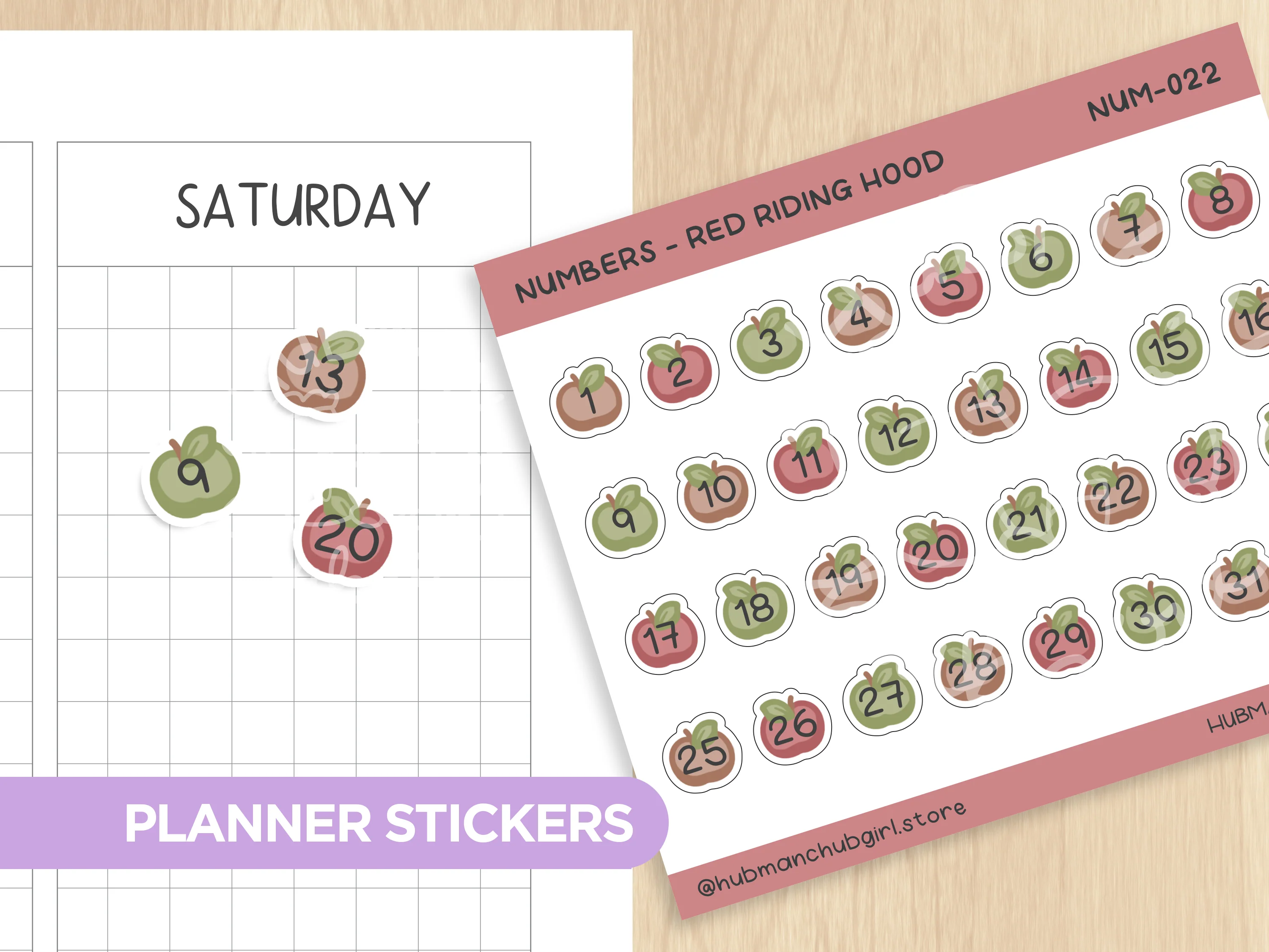 Red Riding Hood Journaling Extras Sticker Set - Image 6
