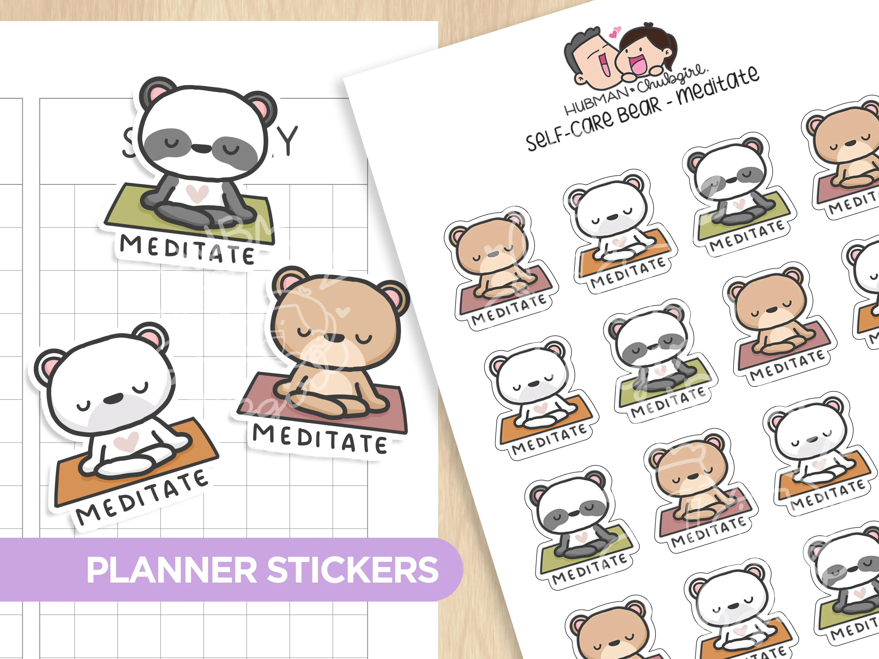 Self-Care Bears Sticker Set - Image 12