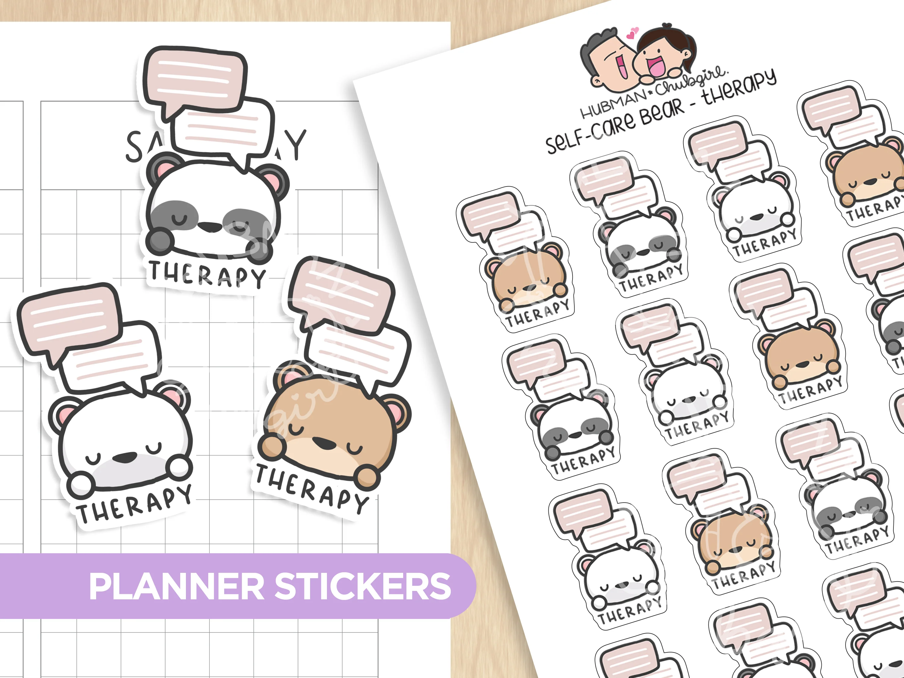 Self-Care Bears Sticker Set - Image 13