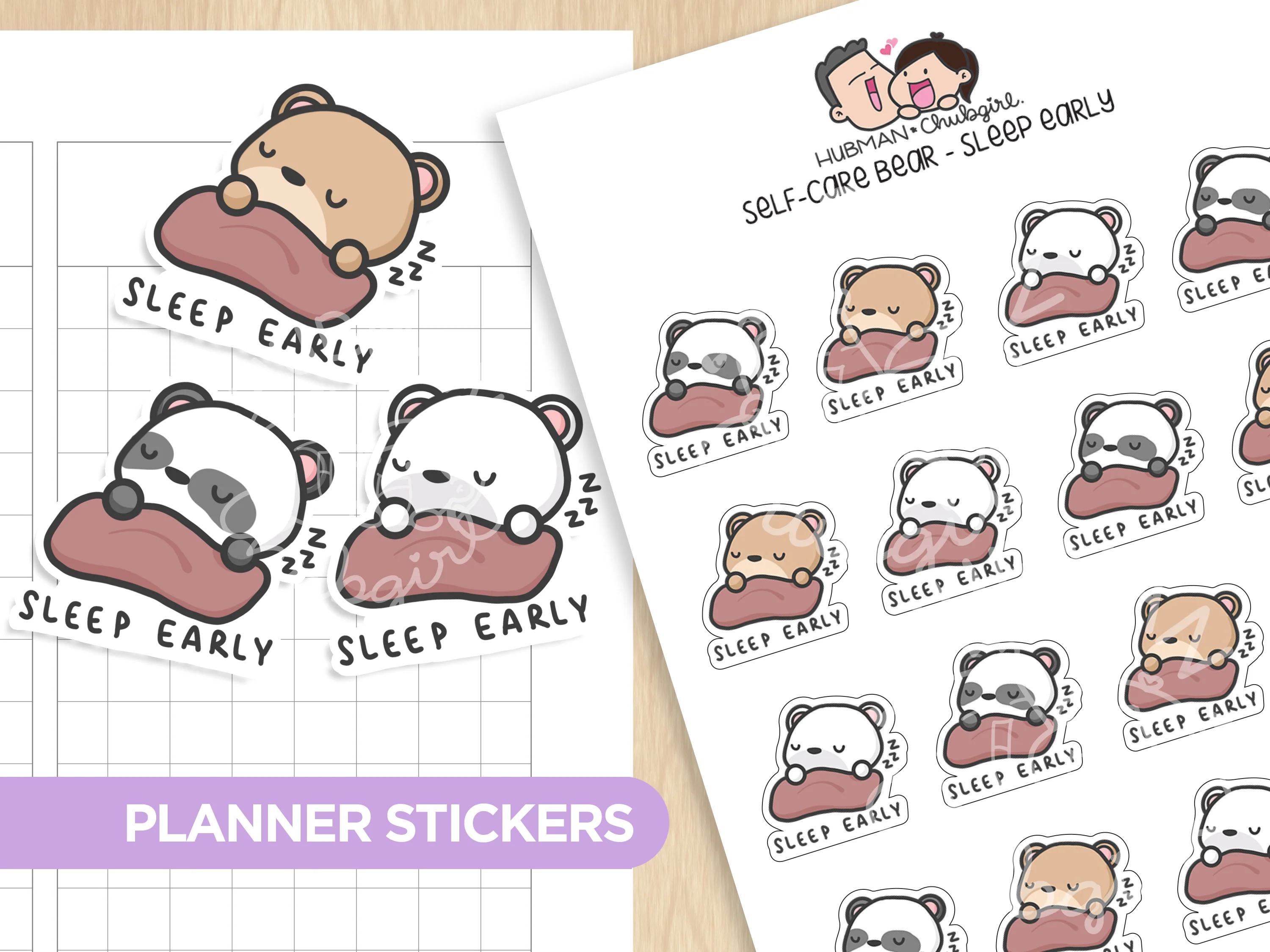 Self-Care Bears Sticker Set - Image 17