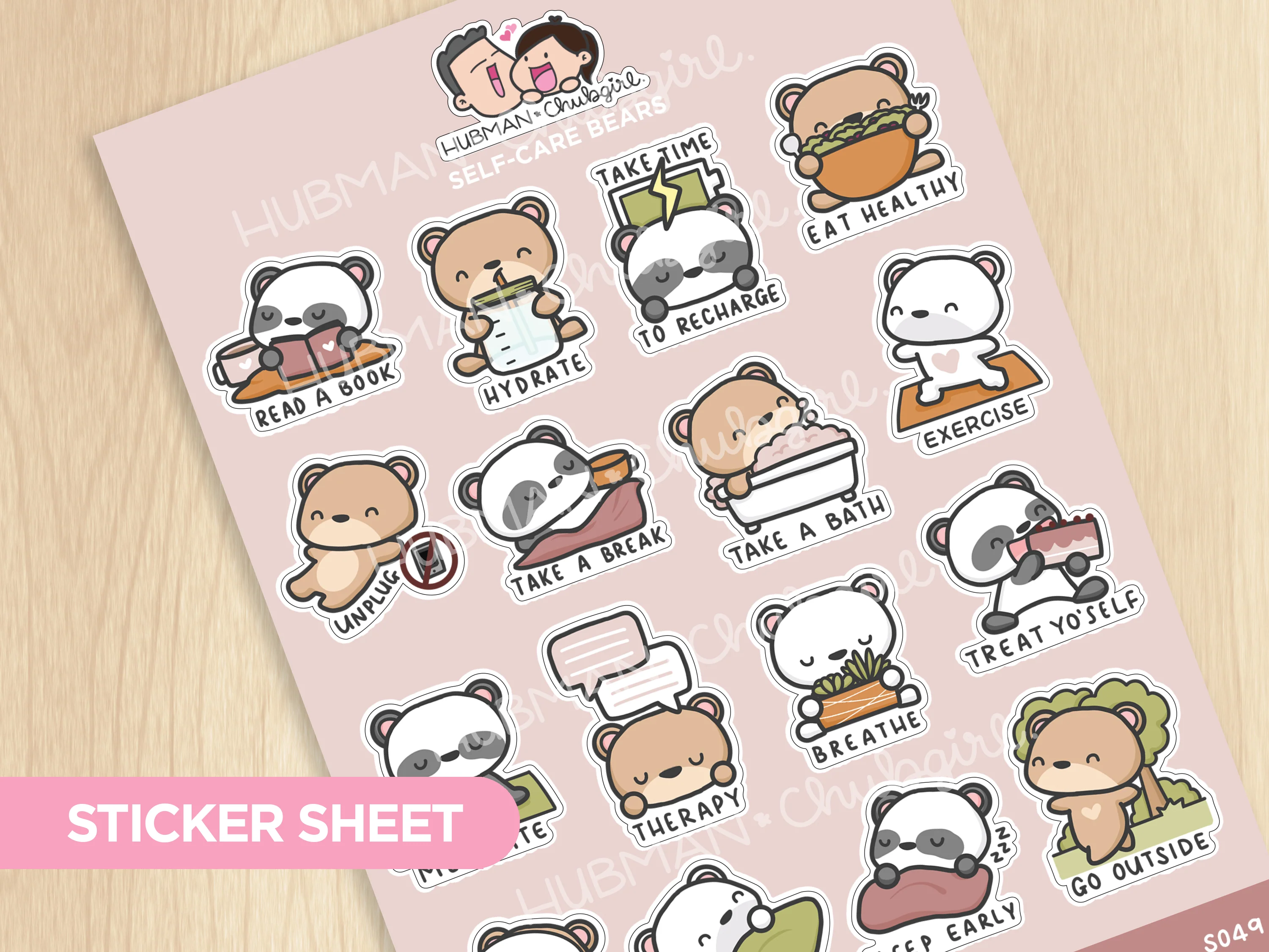 Self-Care Bears Sticker Set - Image 18