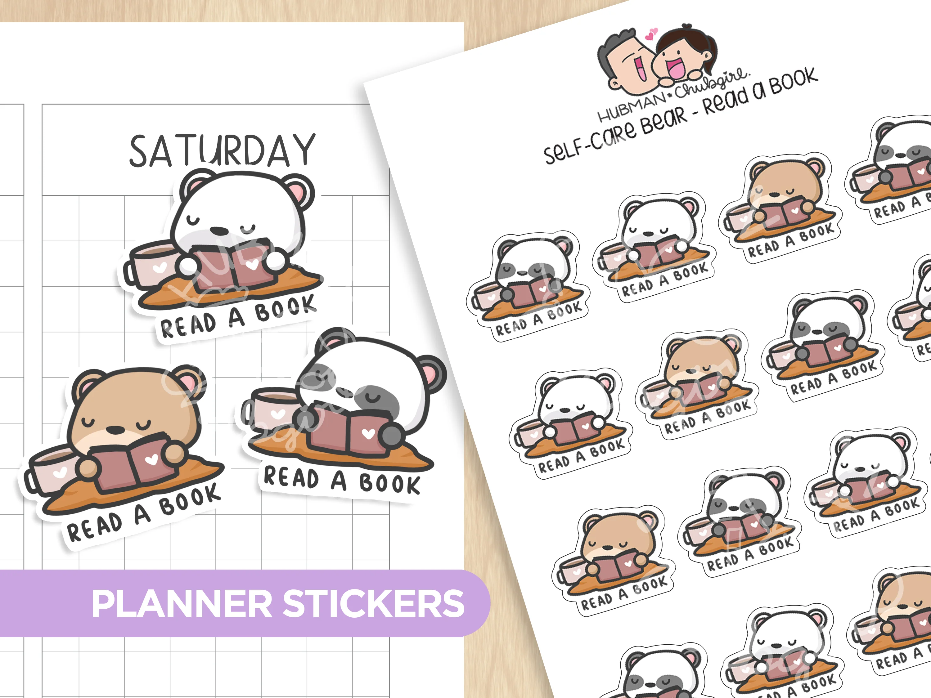 Self-Care Bears Sticker Set - Image 6