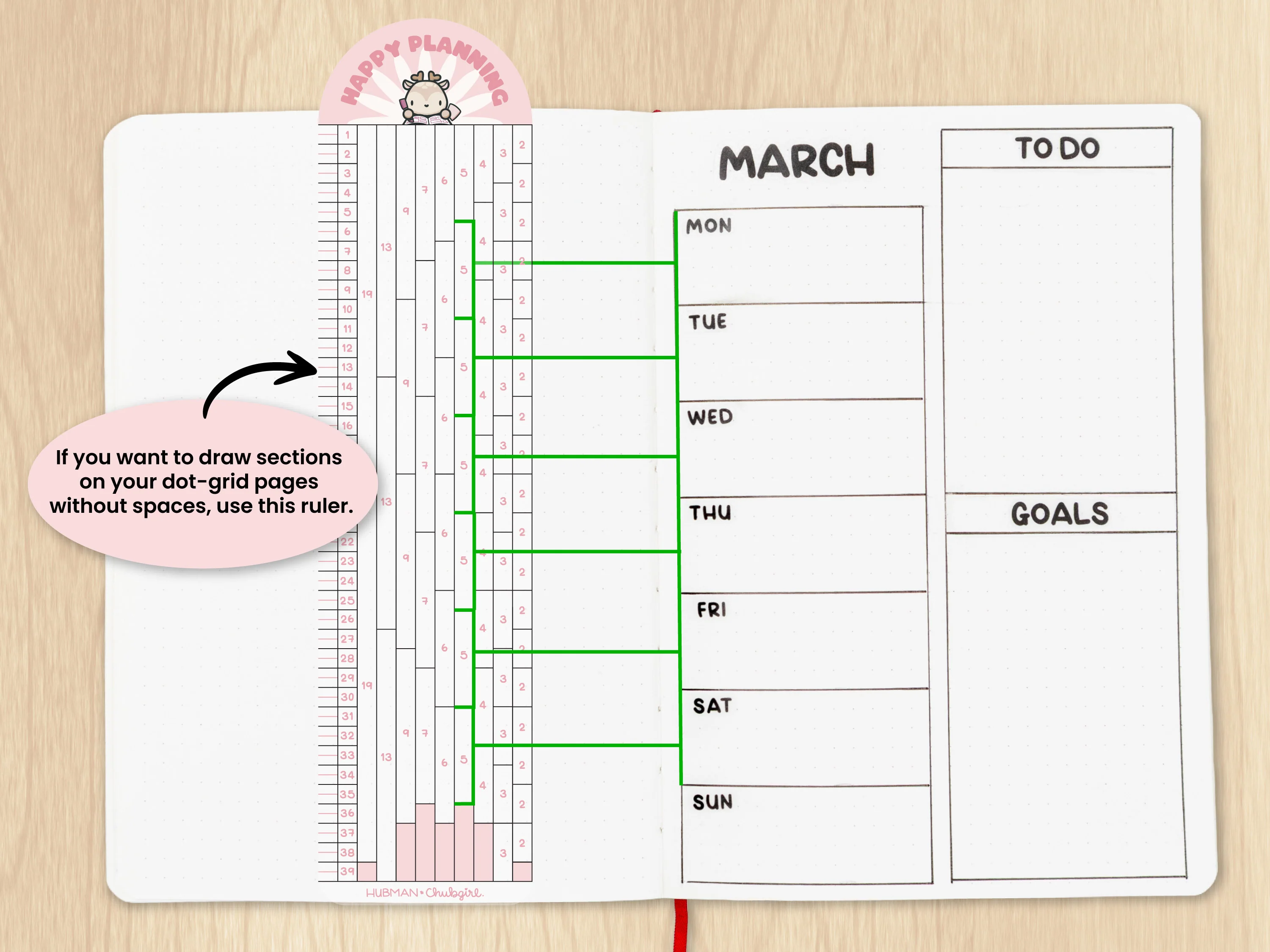 Stationery Buddies Dot-Grid Rulers (Set of 2) - Image 3