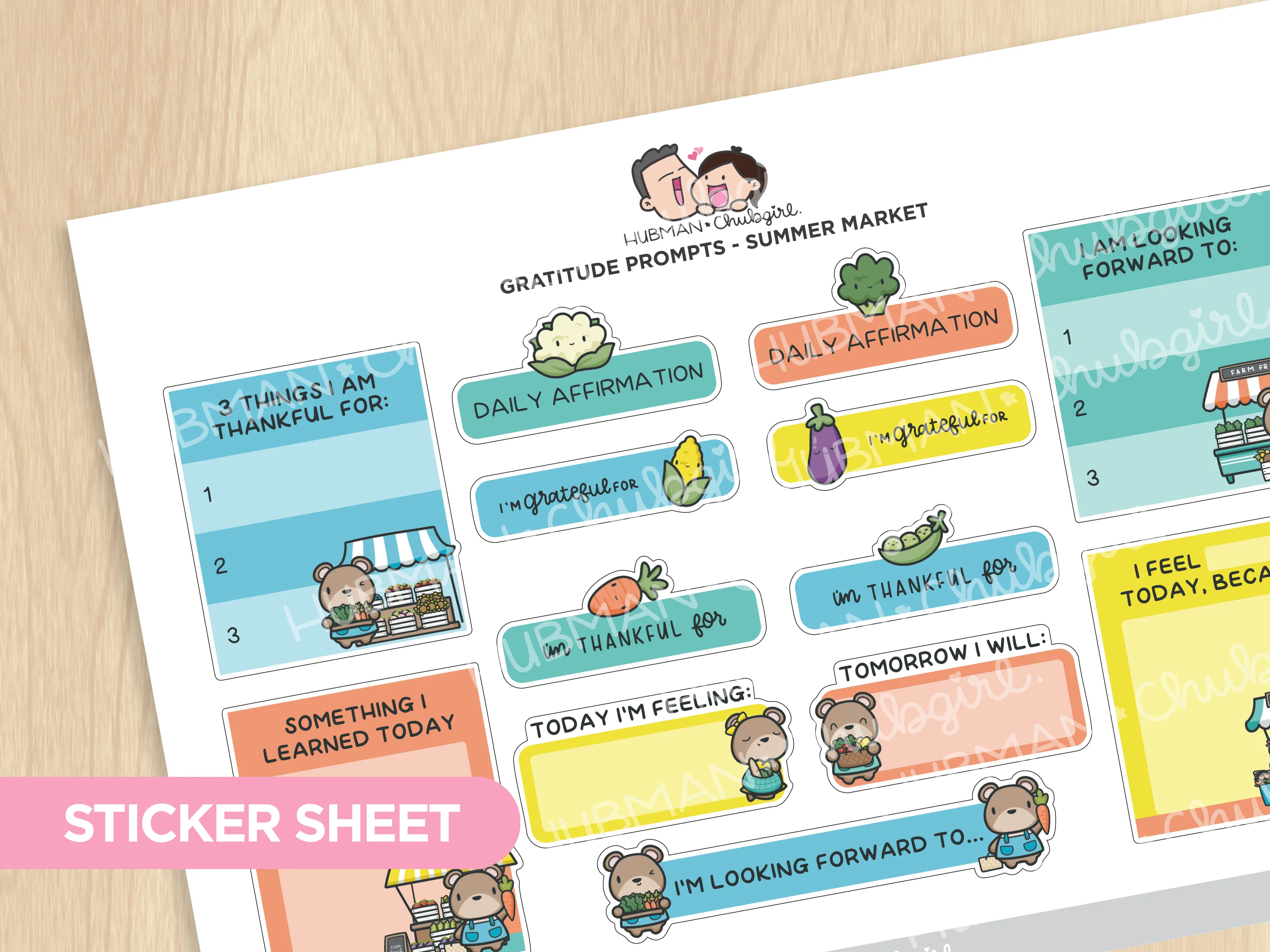 Summer Market Journaling Extras Sticker Set - Image 2