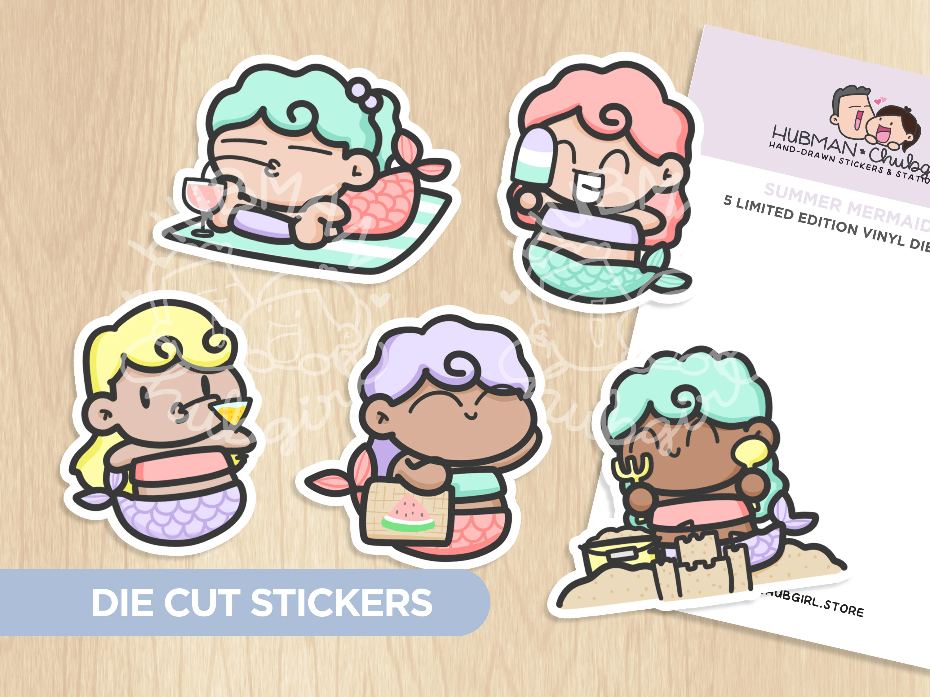 Summer Mermaids Sticker Set - Image 4