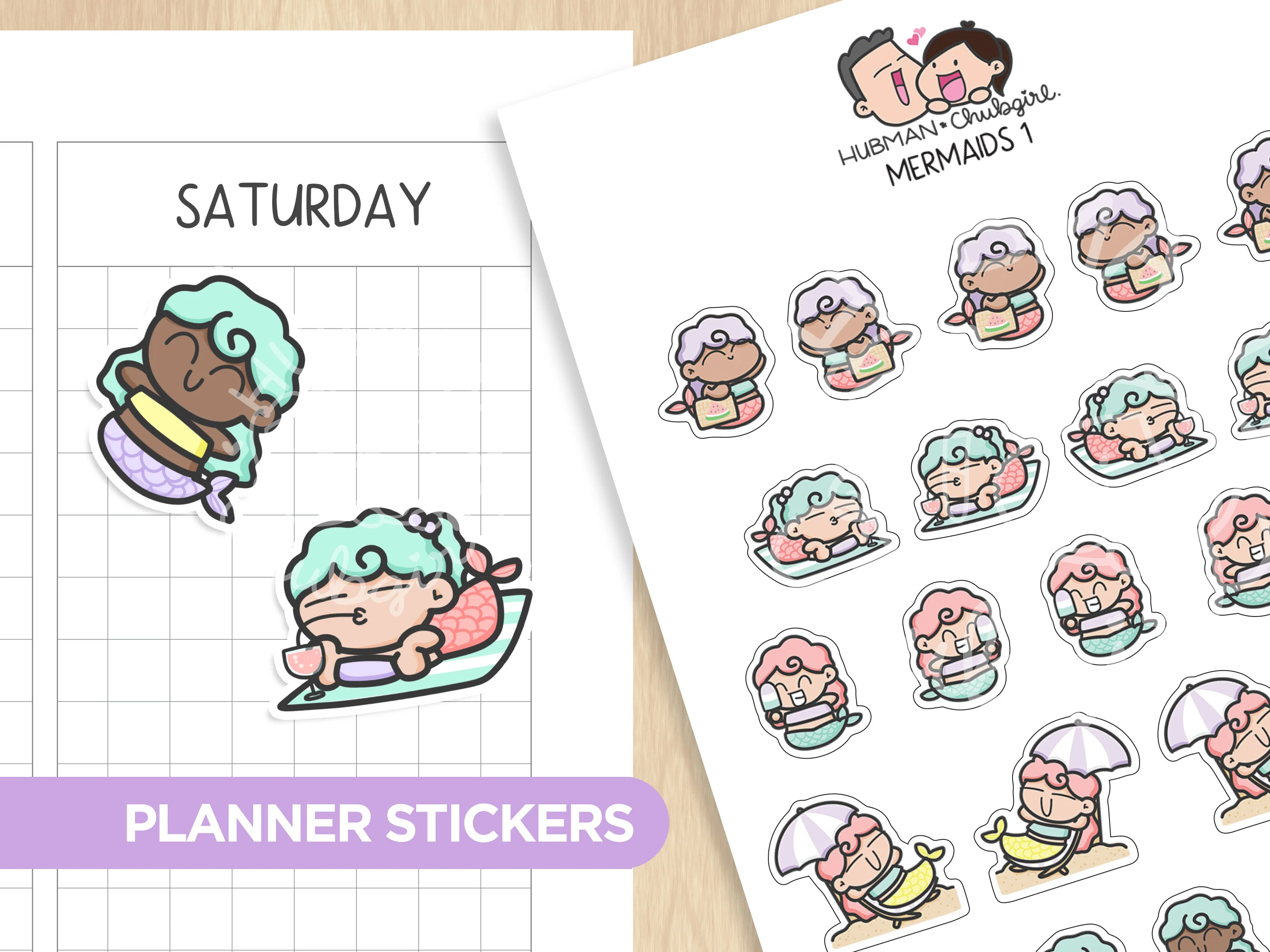 Summer Mermaids Sticker Set - Image 7