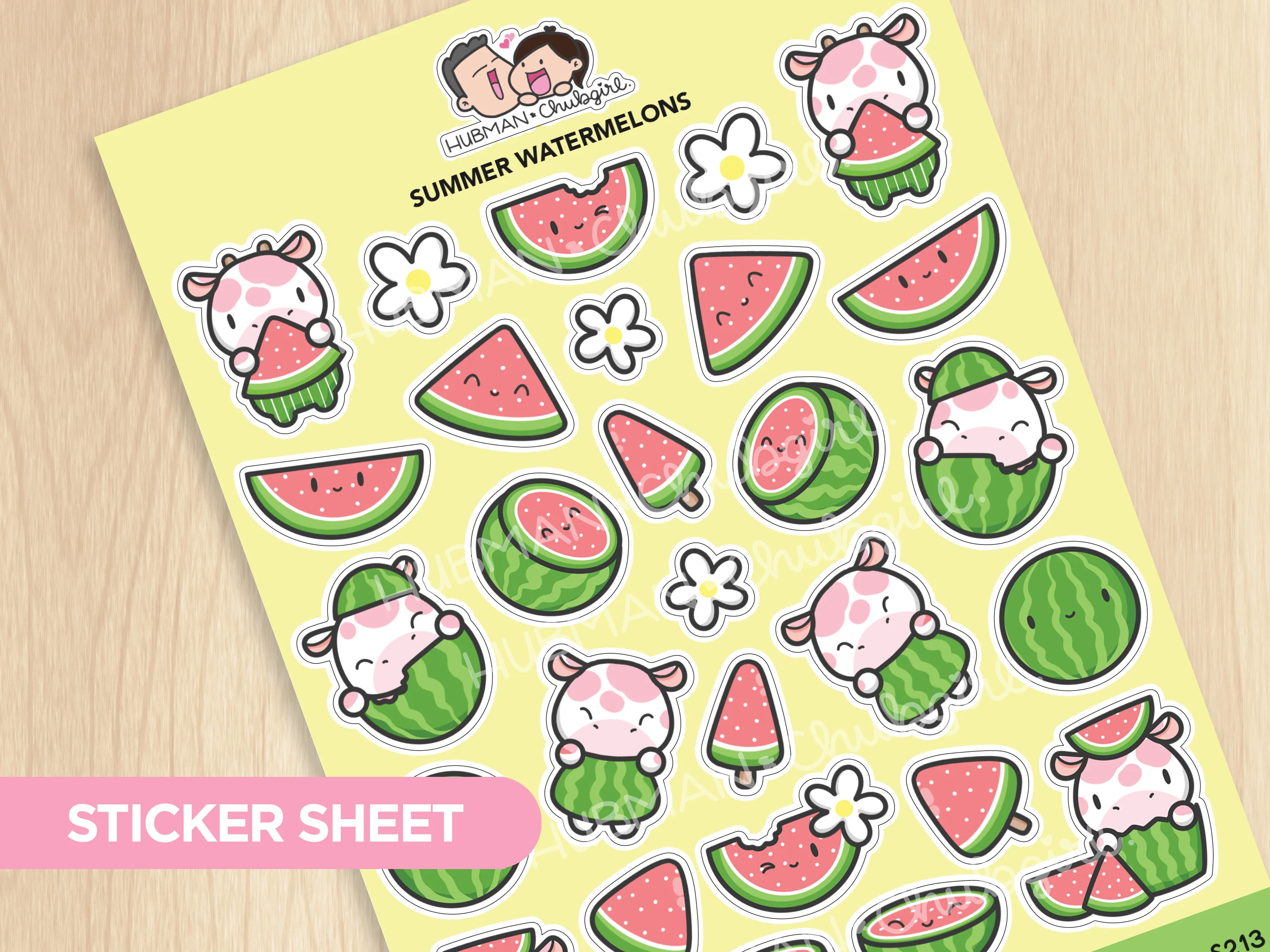 Summer Watermelon Sticker Set - Image 3