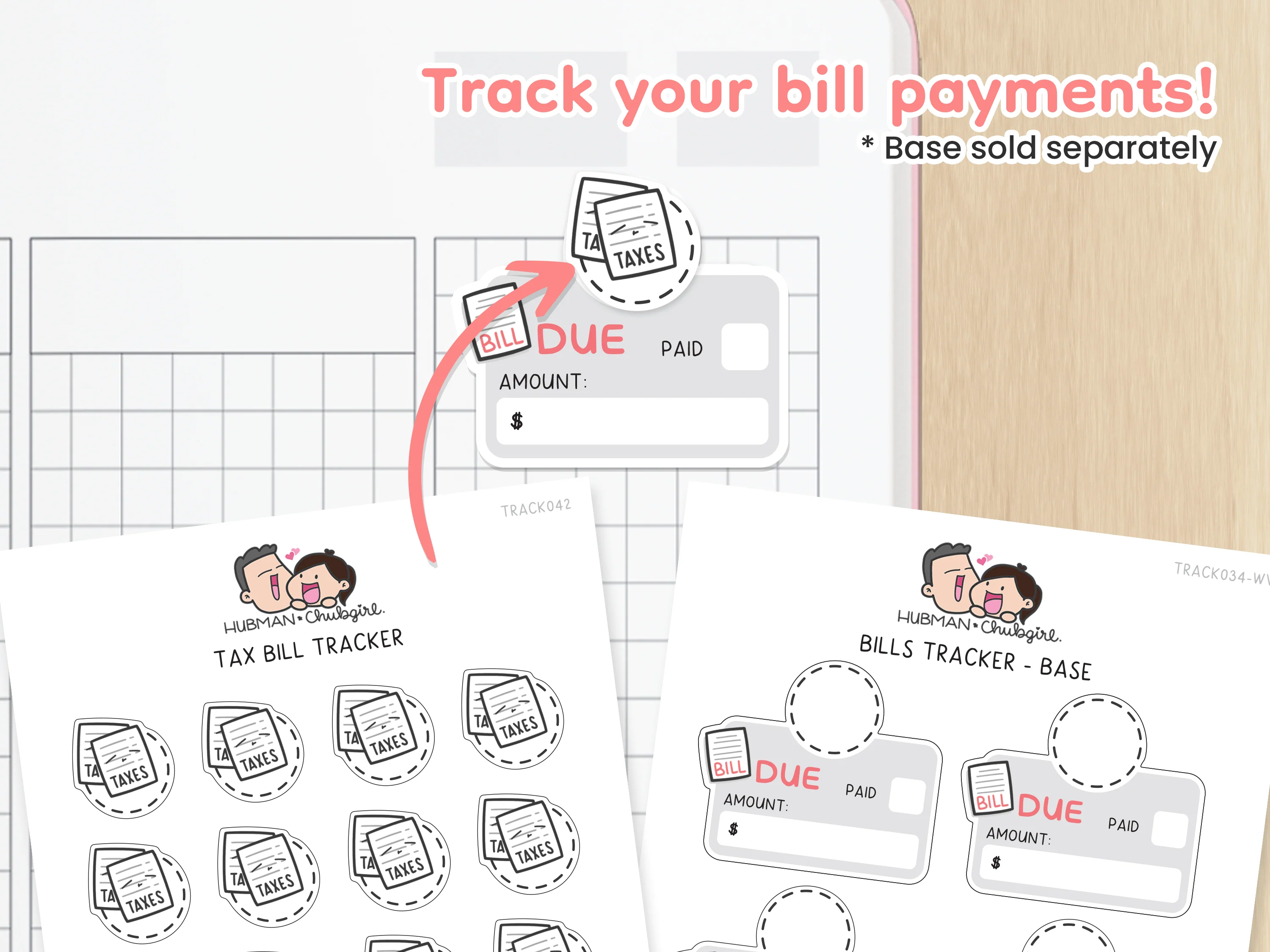 Tax Bill Tracker Planner Stickers - Image 2