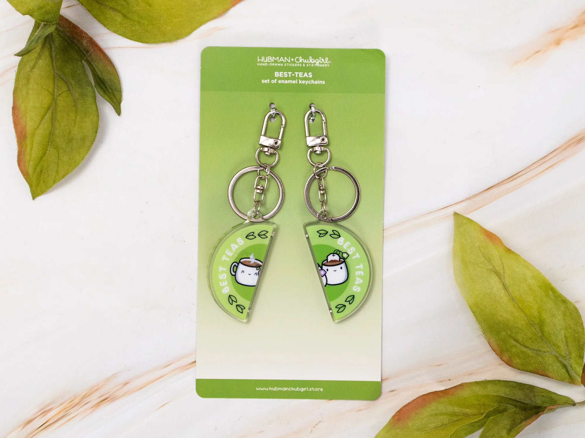 Tea Time Magnetic Keychains (Set of 2) - Image 3
