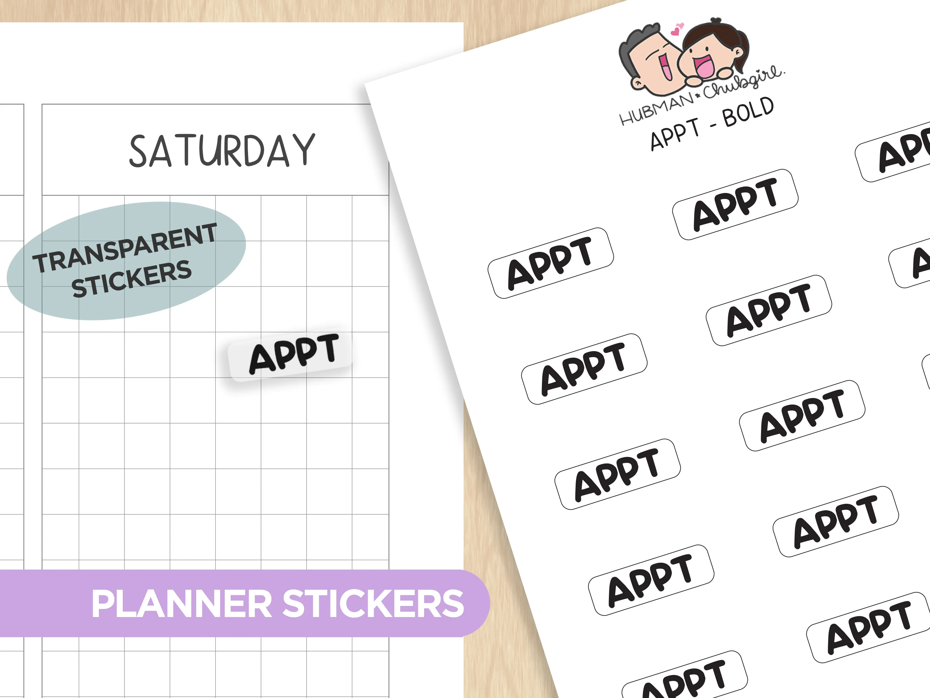 Text Planner Stickers Set (Bold Font) - Image 18