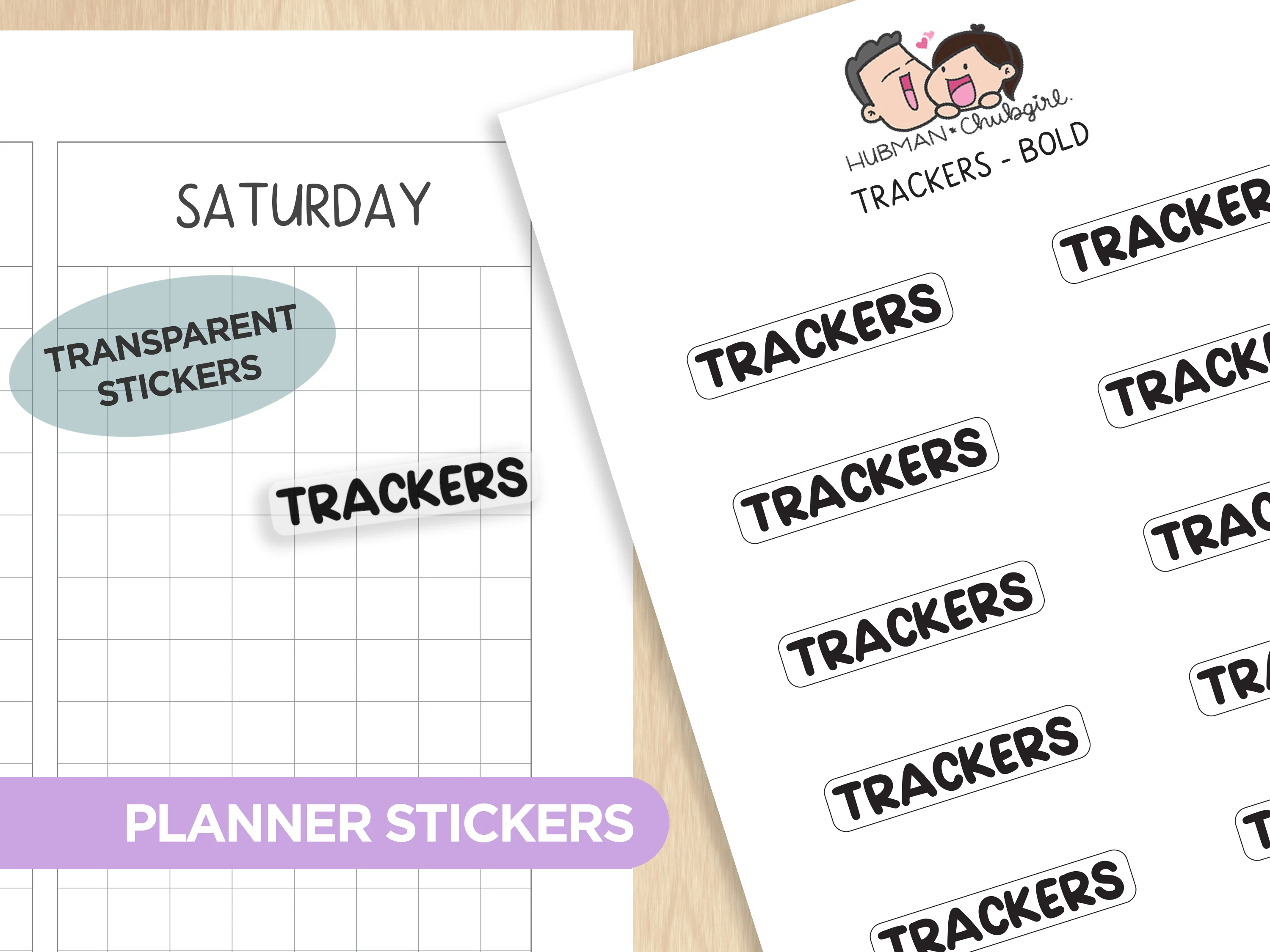 Text Planner Stickers Set (Bold Font) - Image 8