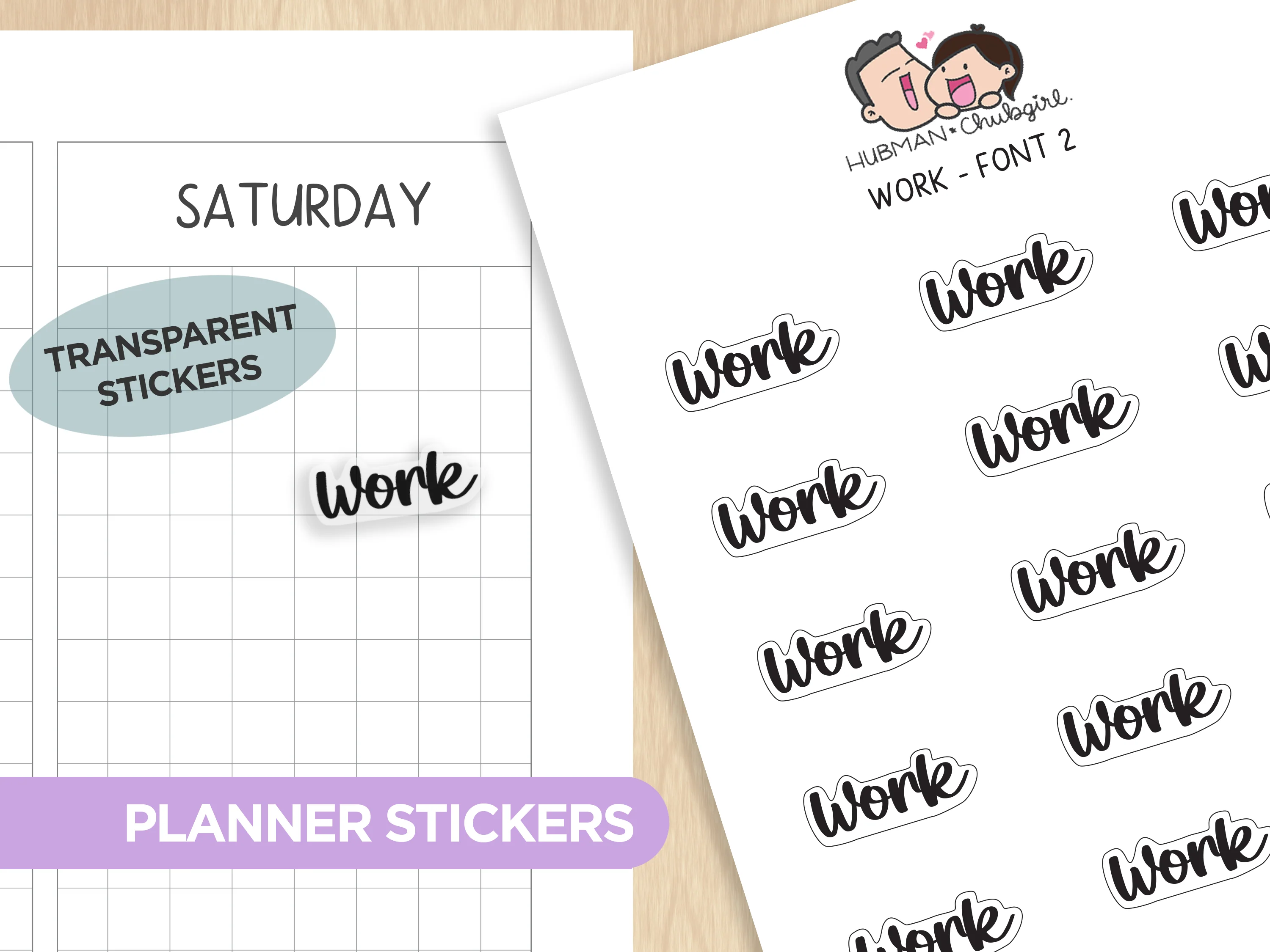 Text Planner Stickers Set (Font 2) - Image 14