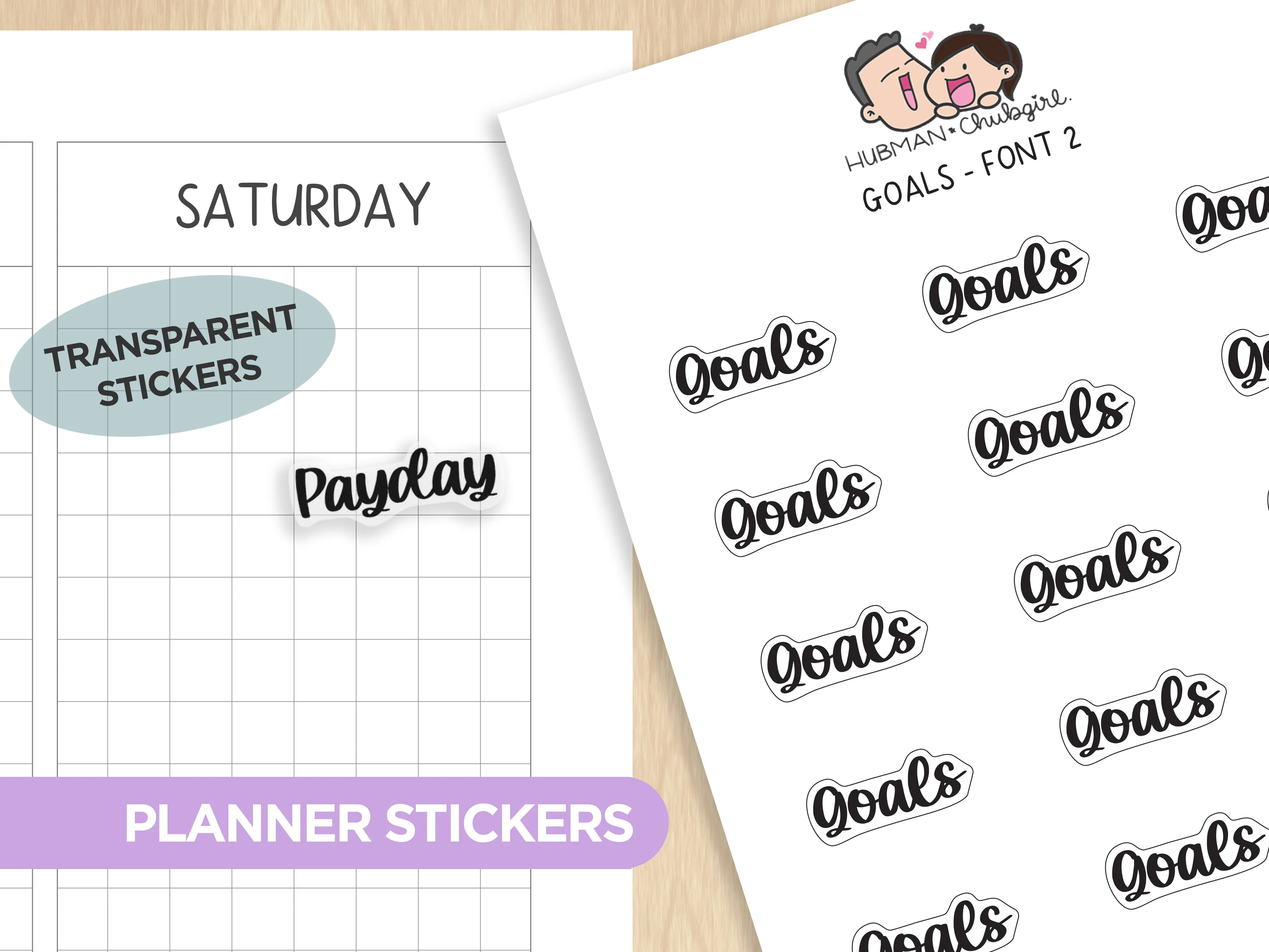 Text Planner Stickers Set (Font 2) - Image 16