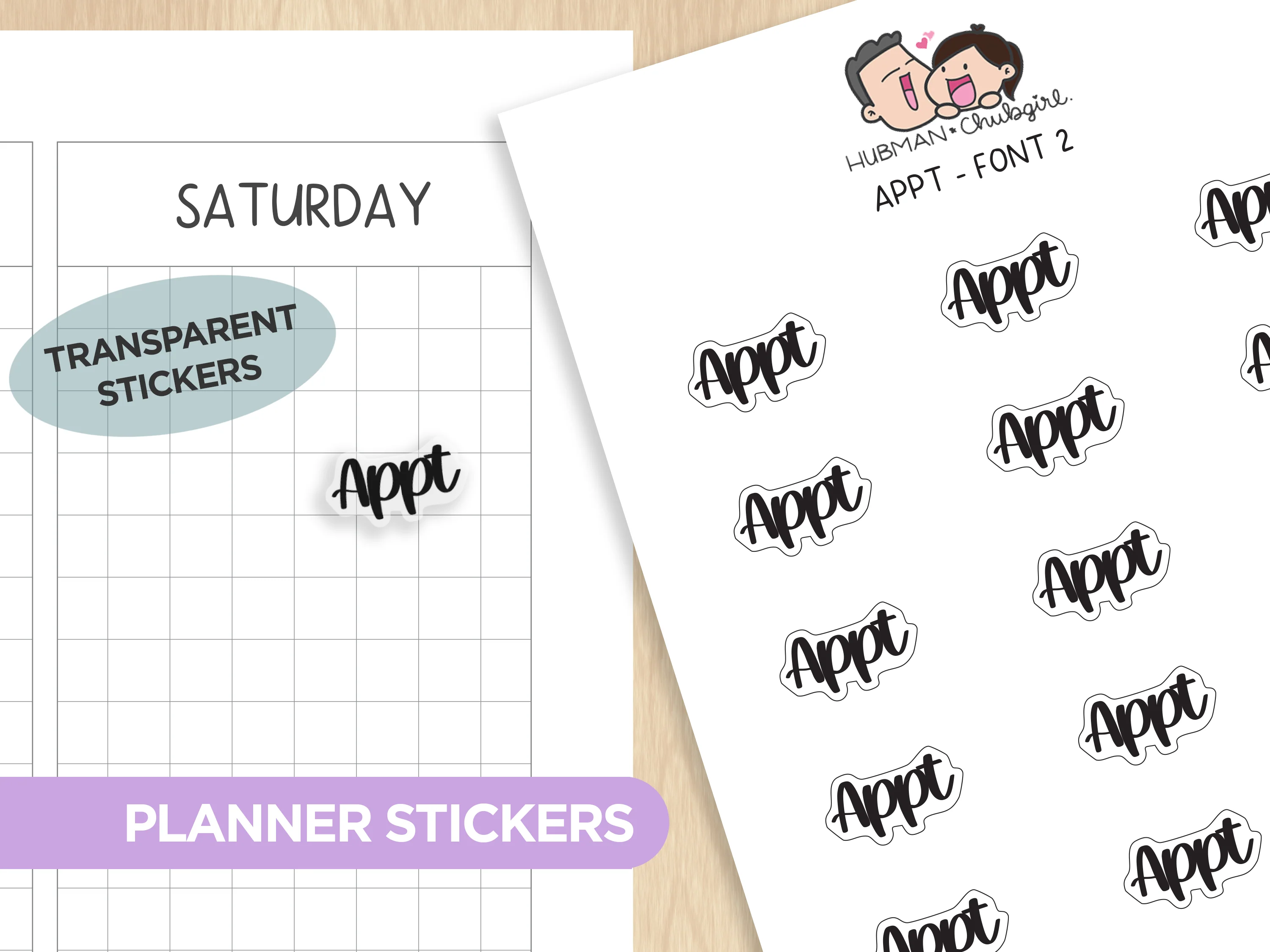 Text Planner Stickers Set (Font 2) - Image 18