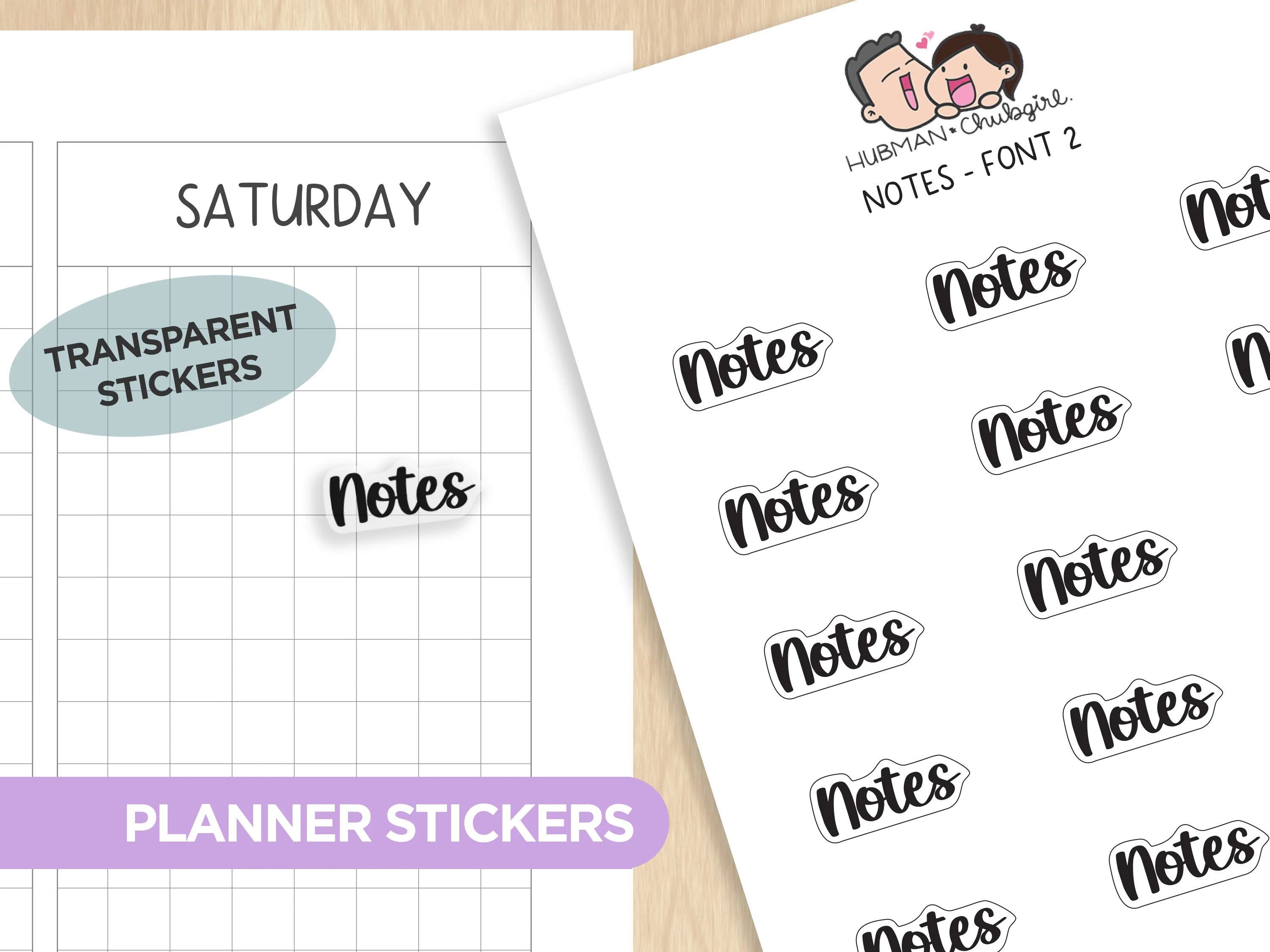 Text Planner Stickers Set (Font 2) - Image 9