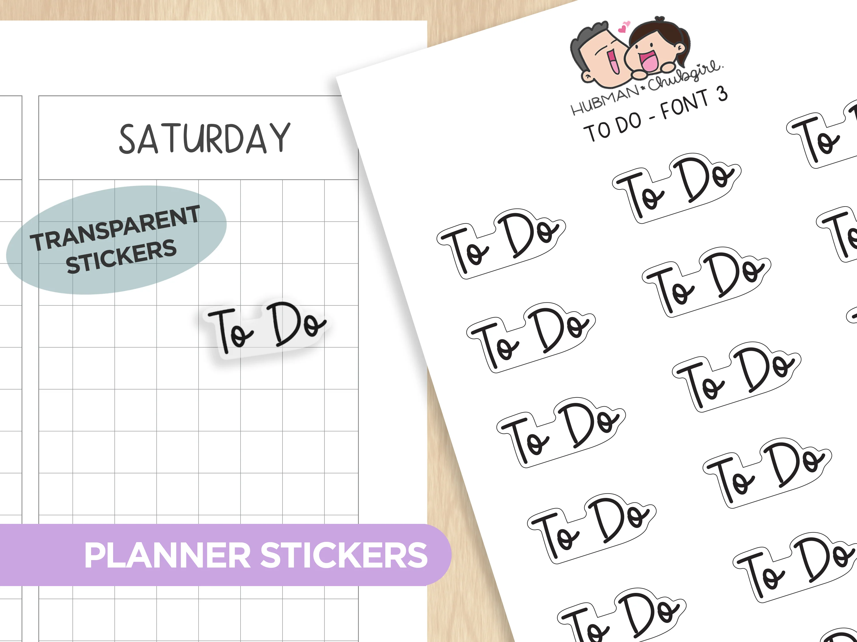 Text Planner Stickers Set (Font 3) - Image 13