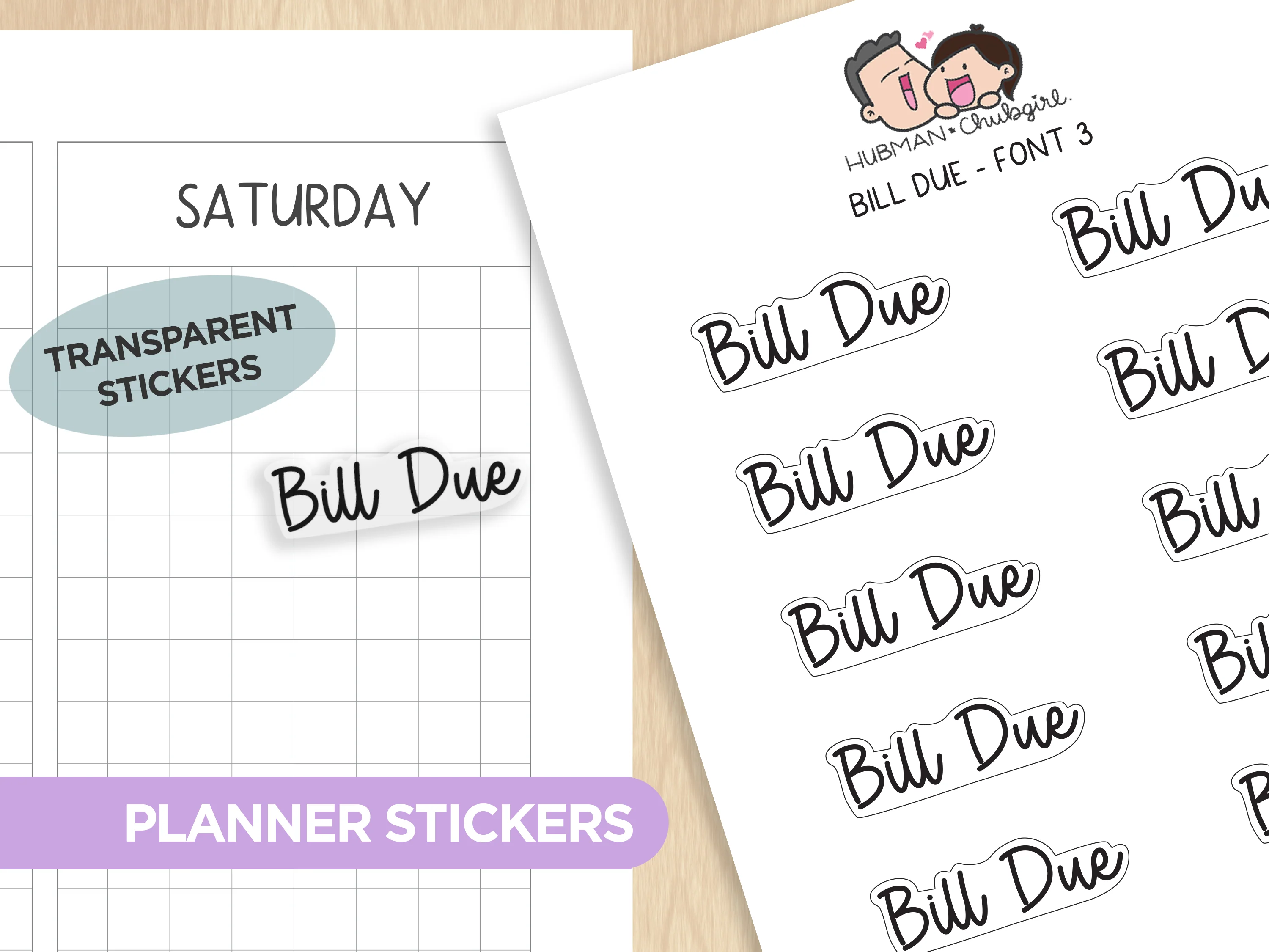 Text Planner Stickers Set (Font 3) - Image 17