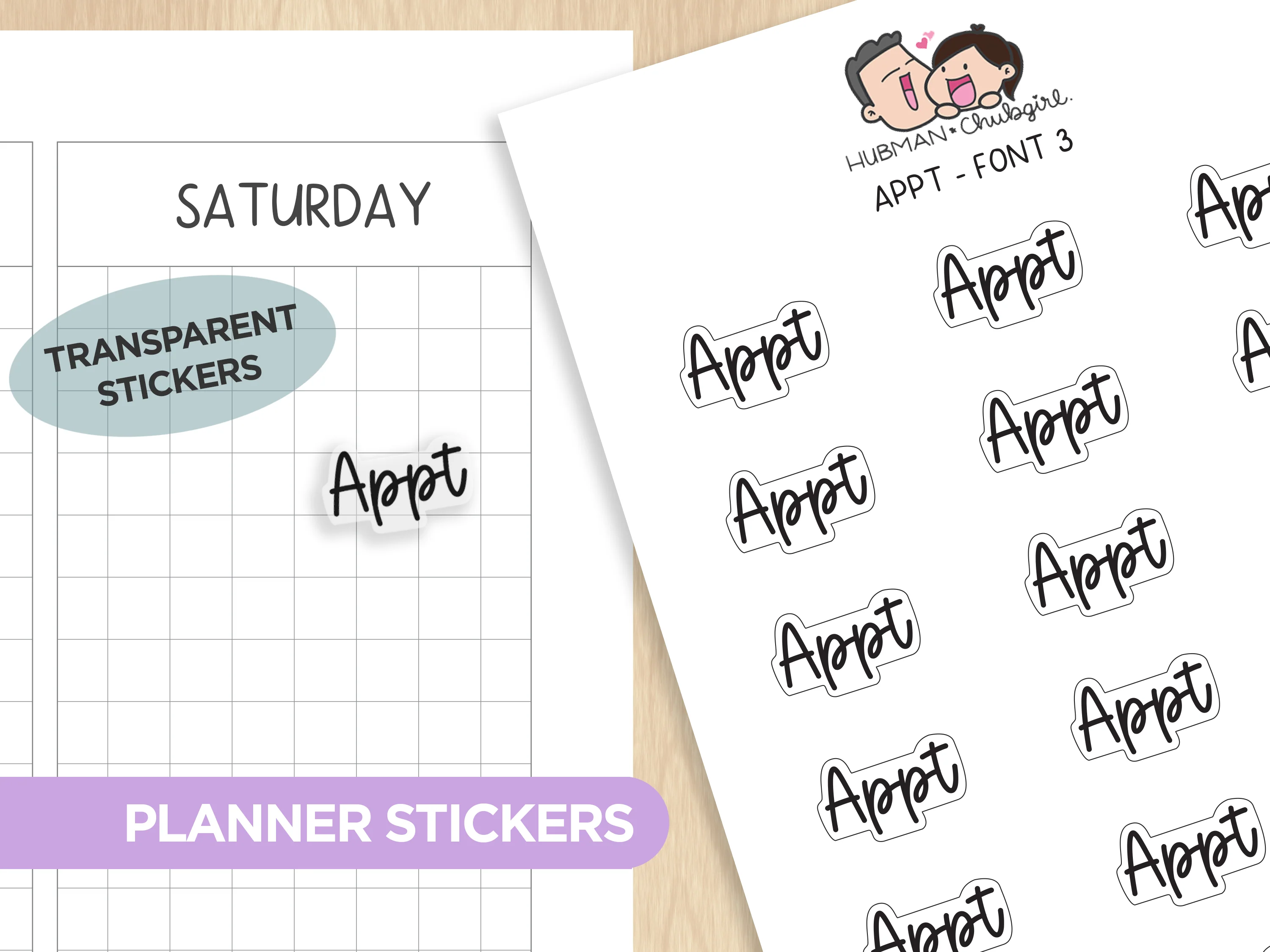 Text Planner Stickers Set (Font 3) - Image 18