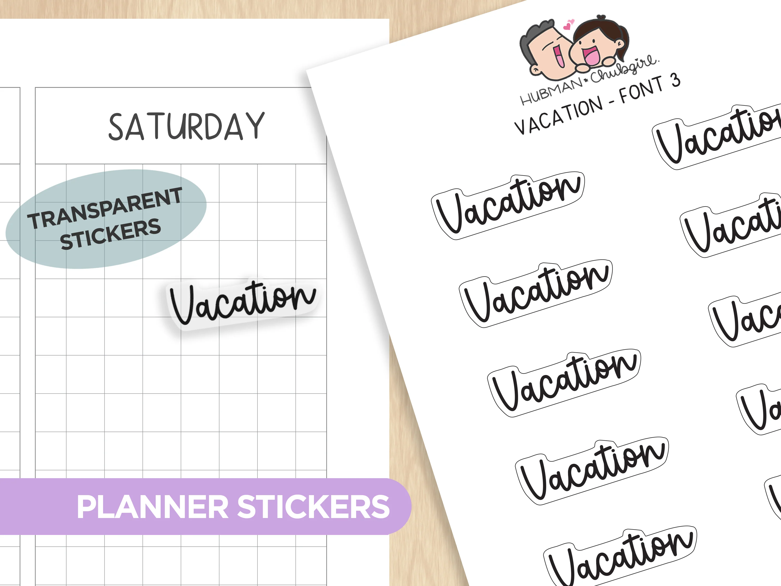Text Planner Stickers Set (Font 3) - Image 19
