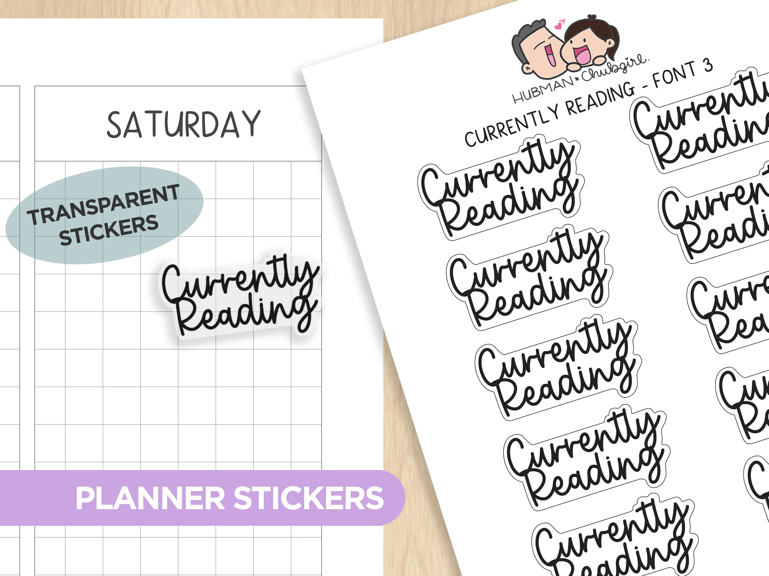 Text Planner Stickers Set (Font 3) - Image 6