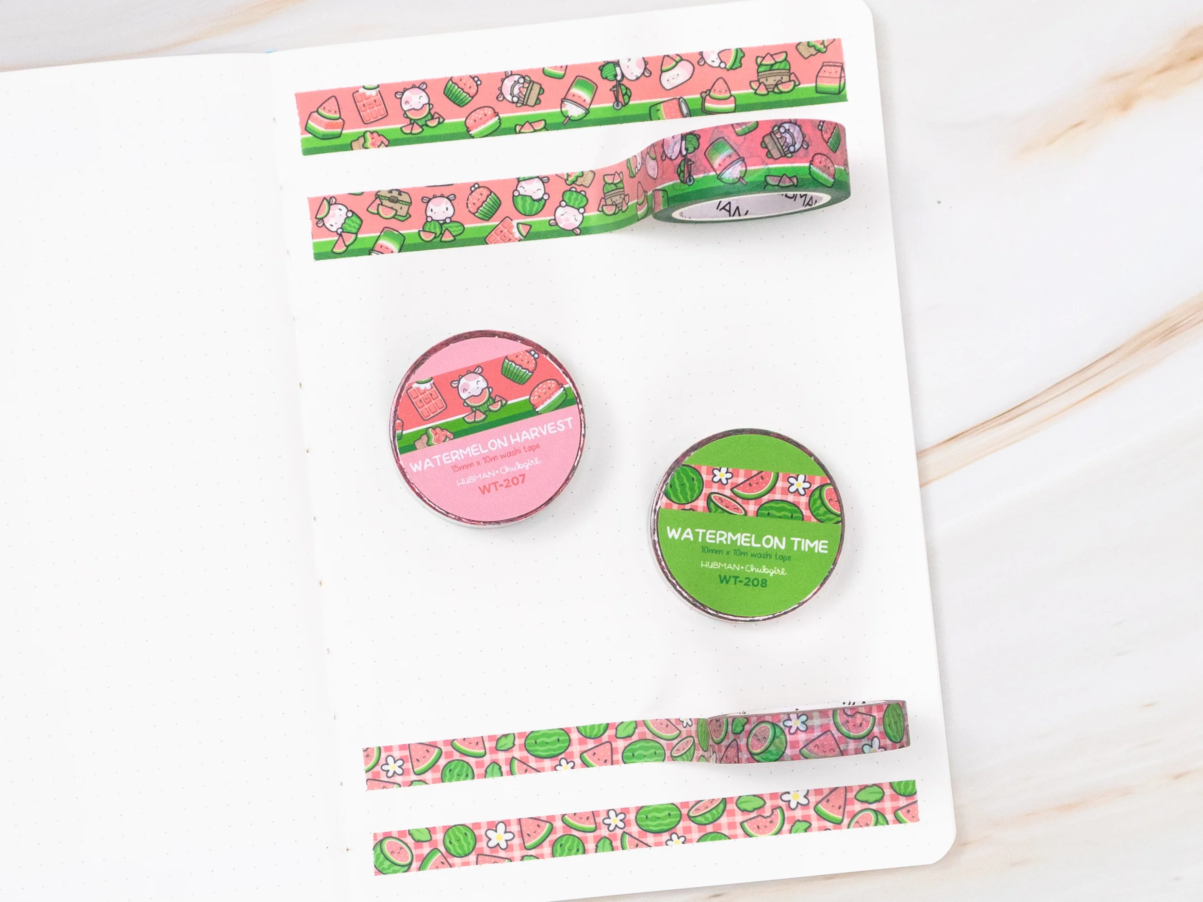 Watermelon Fun Washi Tapes (Set of 2) - Image 2