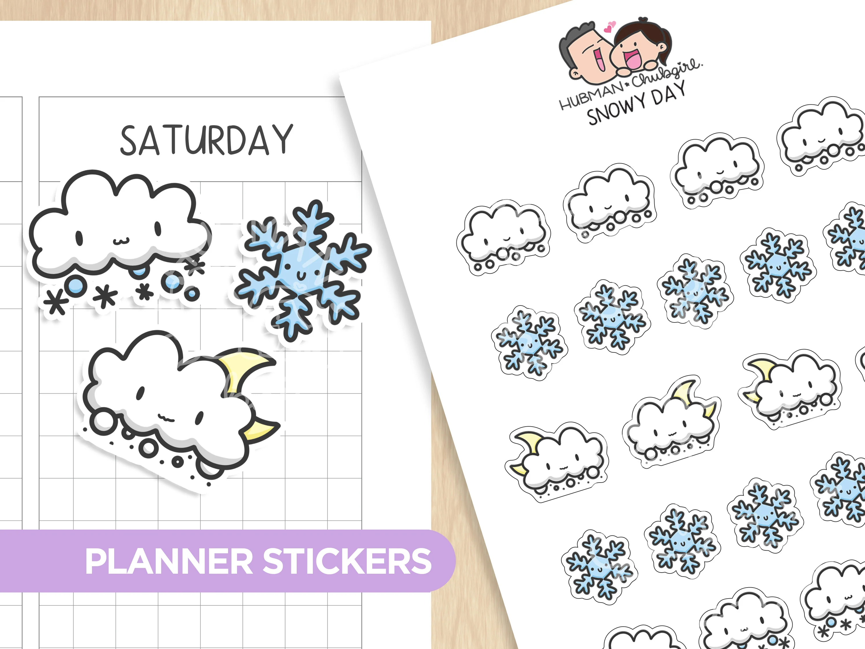 Weather Tracker Planner Sticker Set - Image 10