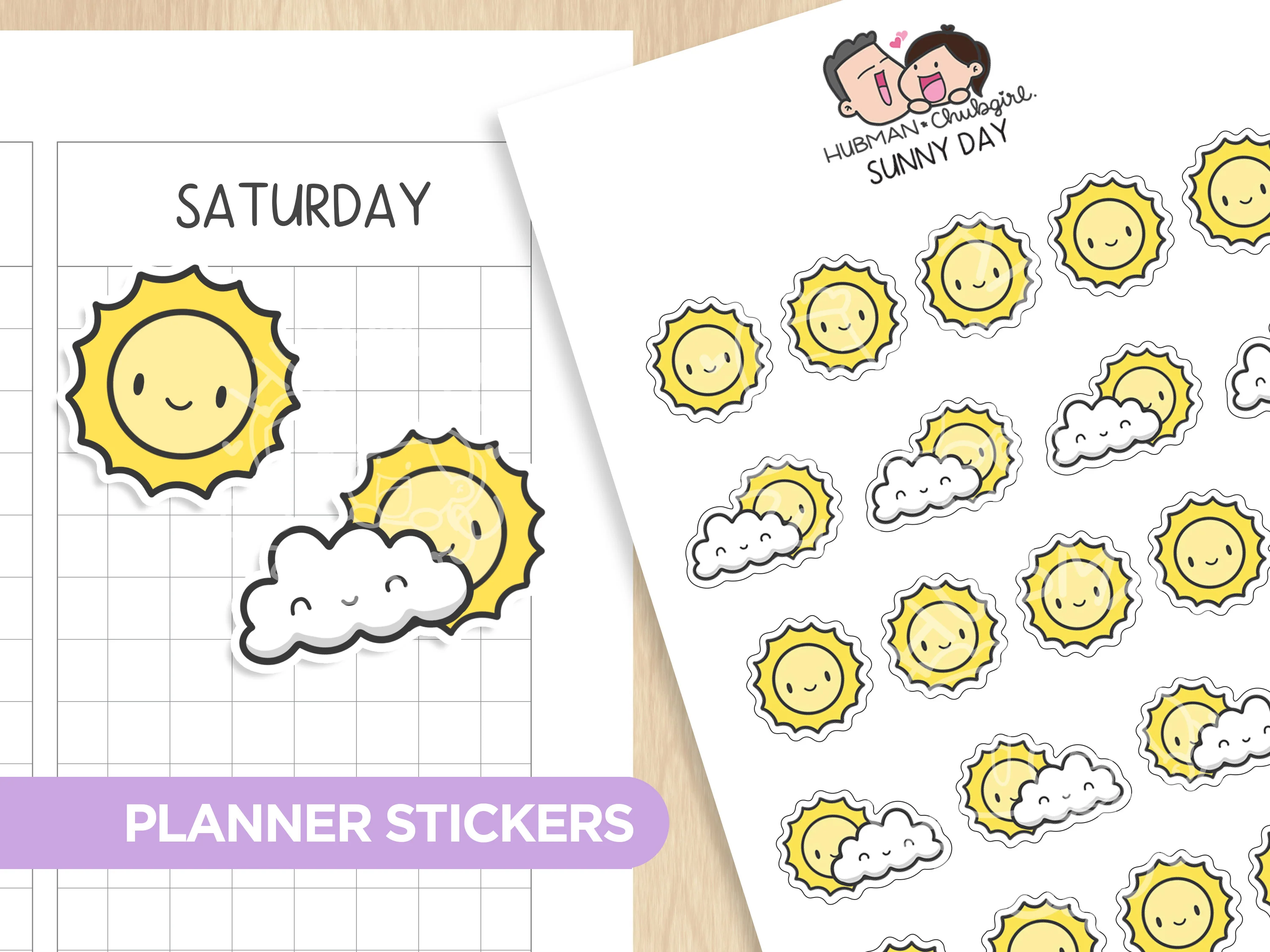 Weather Tracker Planner Sticker Set - Image 2