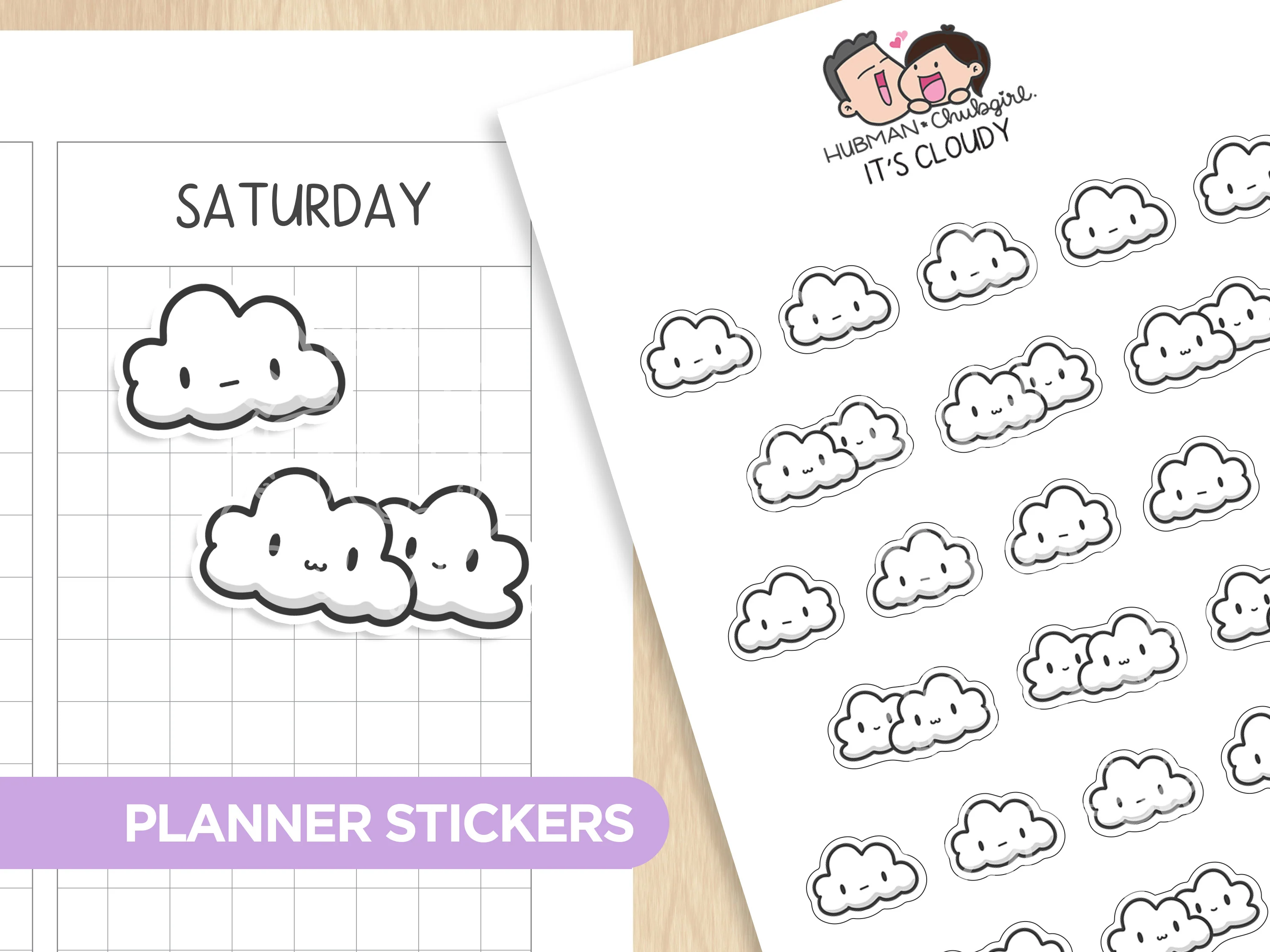 Weather Tracker Planner Sticker Set - Image 4